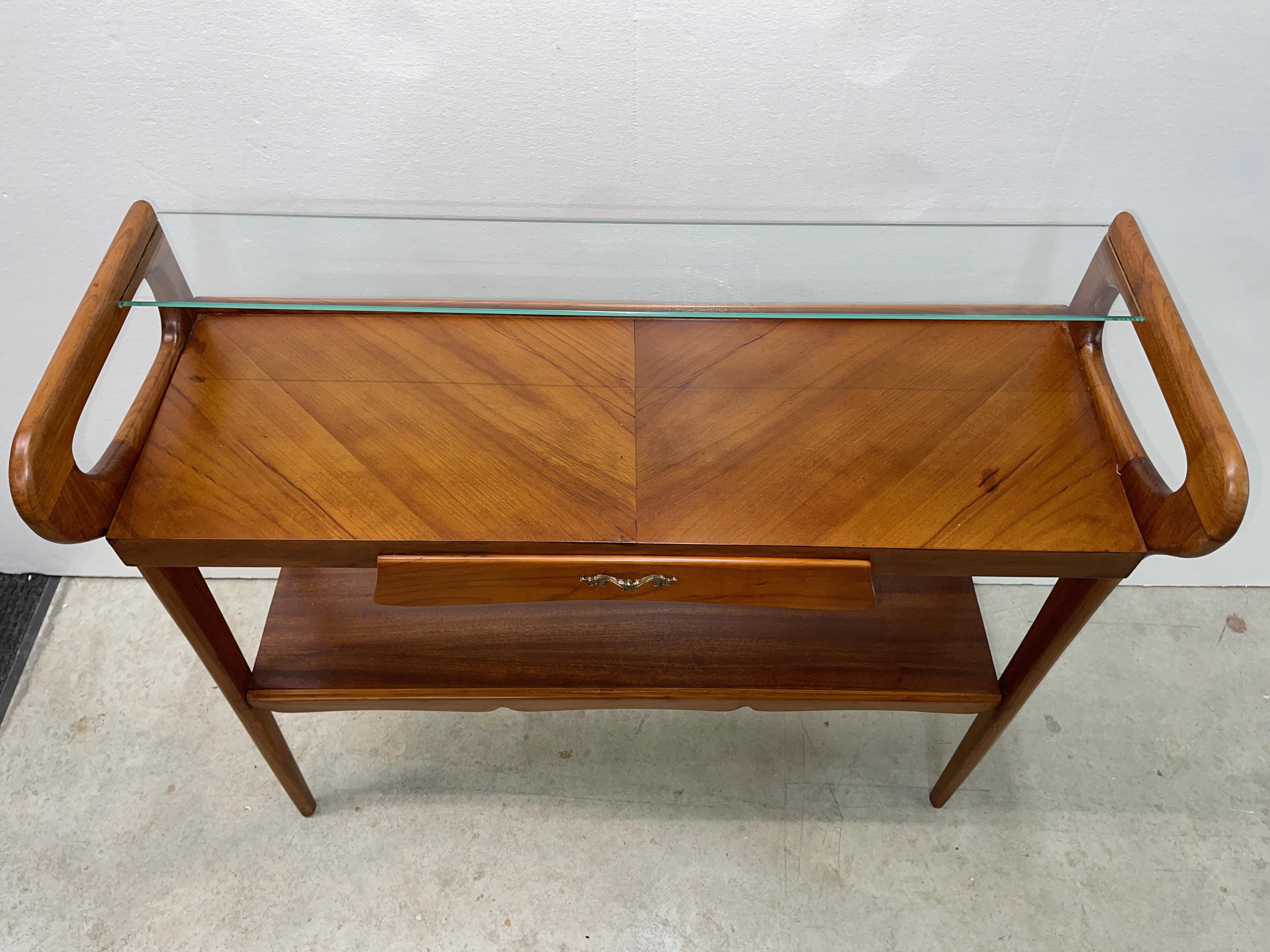 Mid-20th Century 1950's Italian Console Table After ico Parisi
