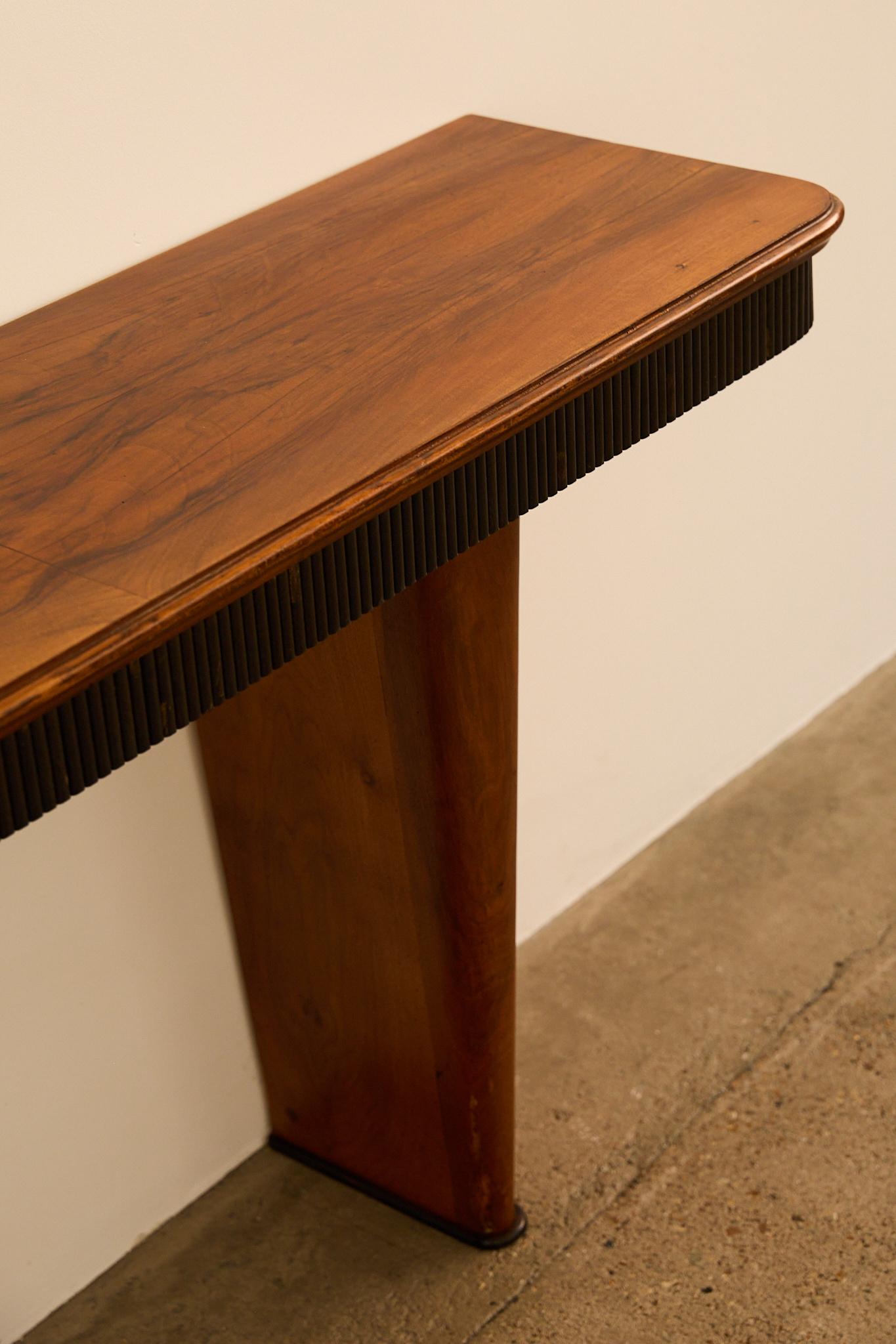 Walnut 1950s Italian Consoles For Sale