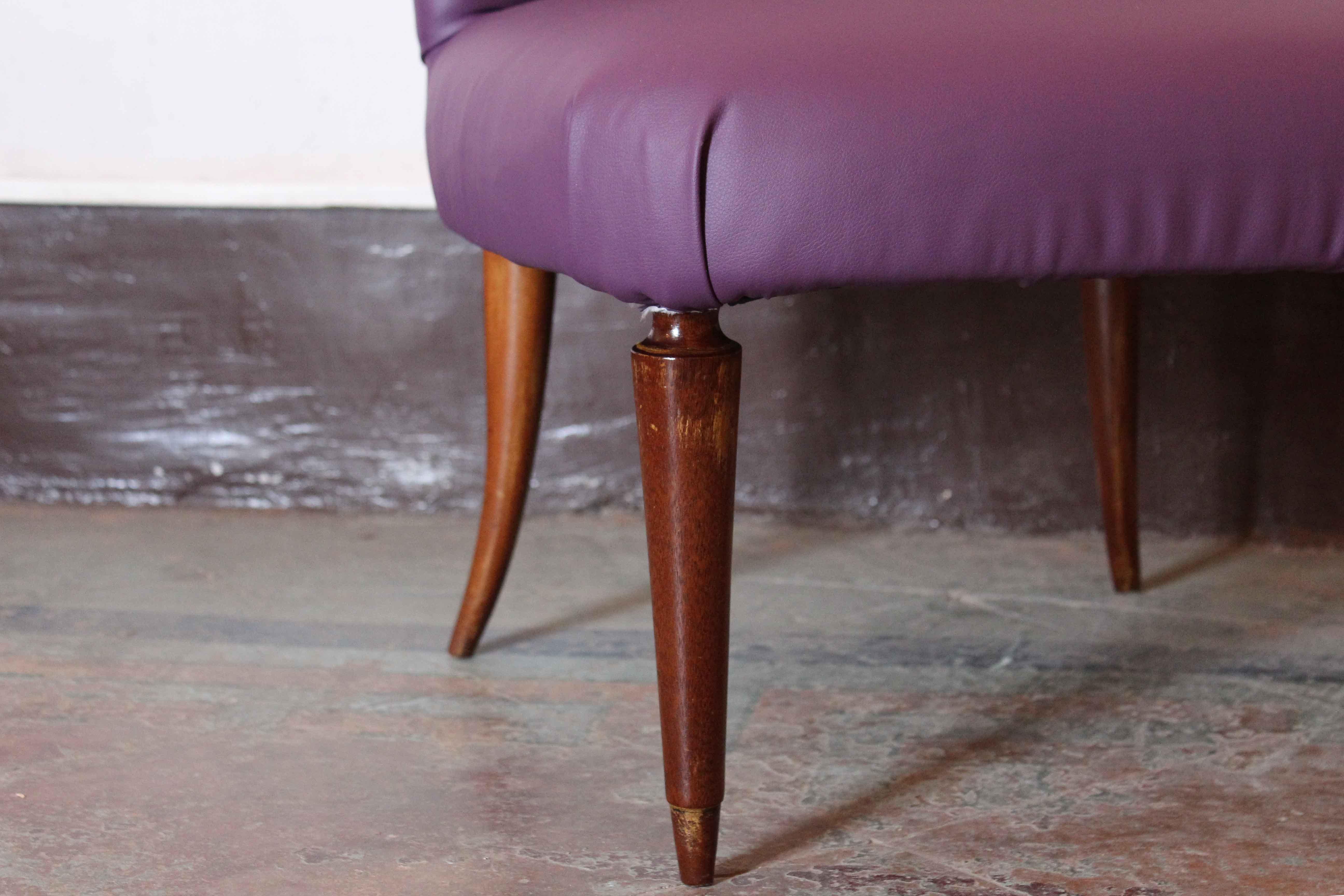 1950s Italian vintage Chairs Restyled with Leatherette 2