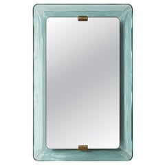 1950s Italian Curved Glass Mirror by Max Ingrand for Fontana Arte