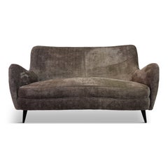 Canapé courbé italien des années 1950