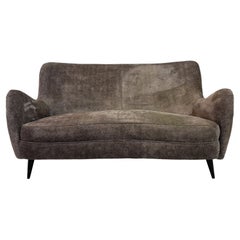 1950s Italian Curved Sofa