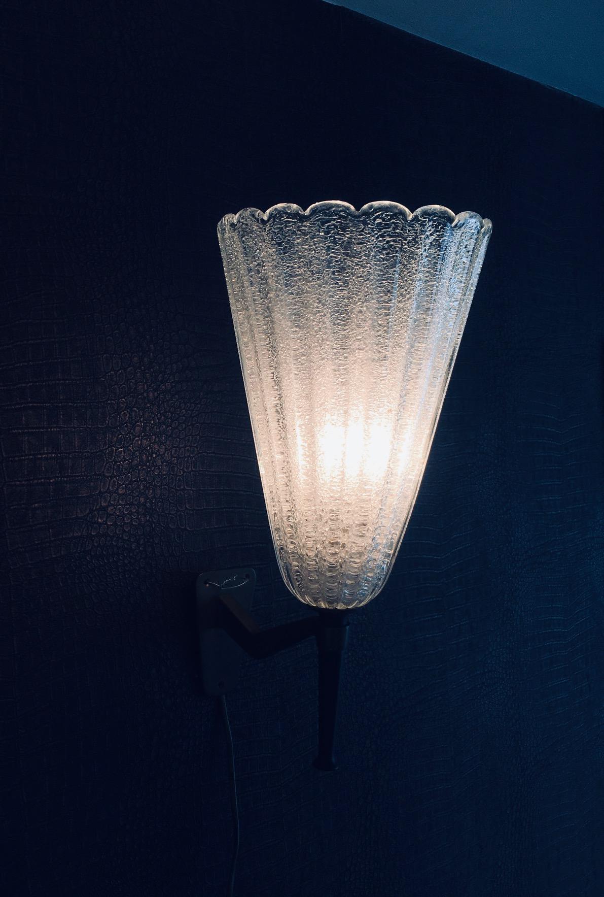 Italienische Design-Wandleuchte aus Kunstglas von Barovier&Toso aus den 1950er Jahren im Angebot 6
