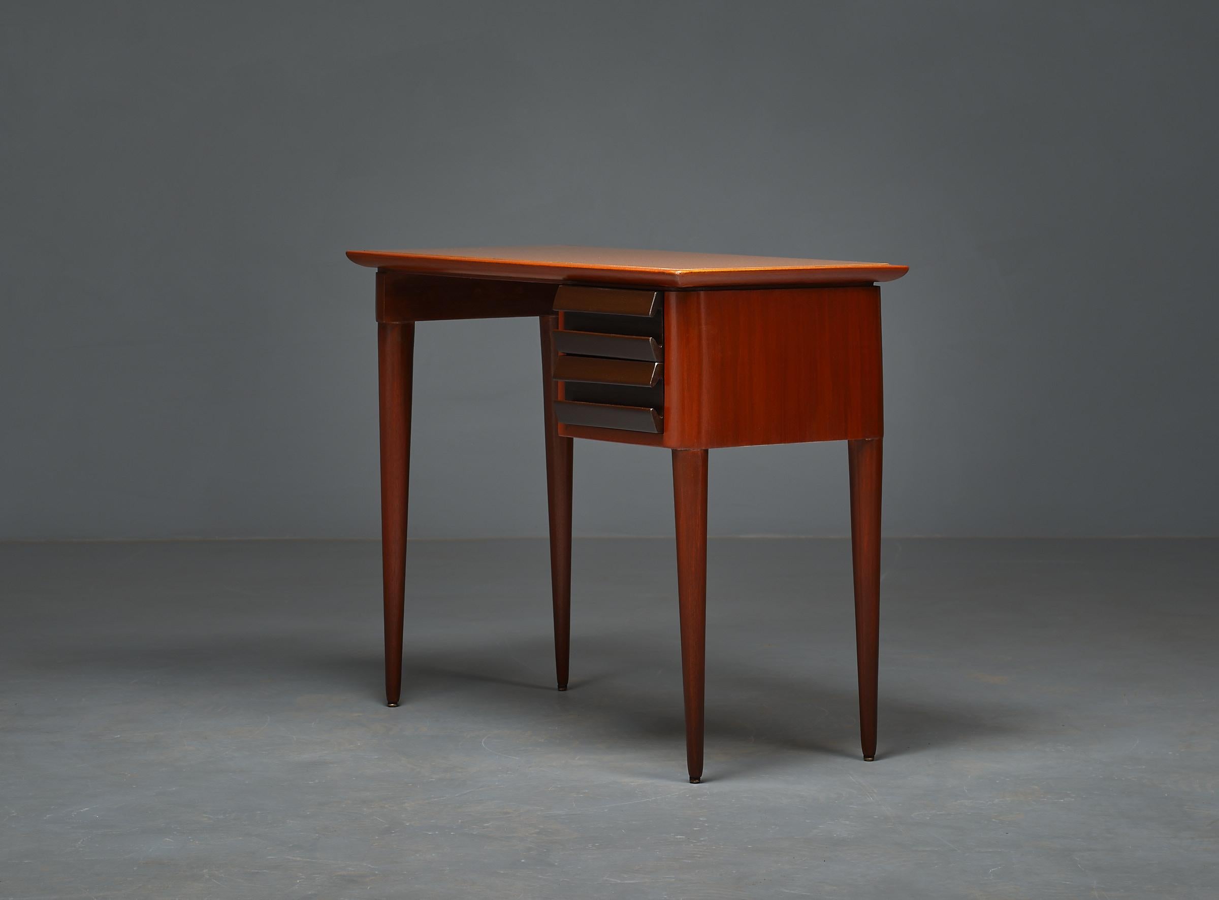 Mid-Century Modern 1950s Italian Design Desk by Vittorio Dassi - Exquisite, Elegant, and Restored