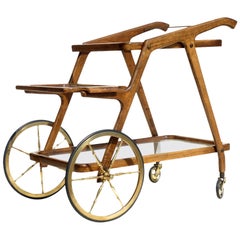 1950s Italian Design Midcentury Bar Cart Trolley