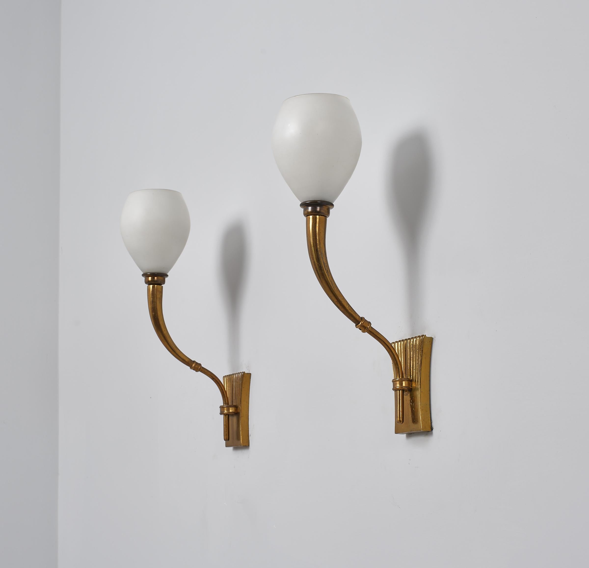 1950s Italian Design Wall Lamps - Rare Vintage Elegance by Fontana Arte 1