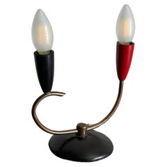 Lampada da tavolo di design italiano degli anni '50 Attr. A Stilux