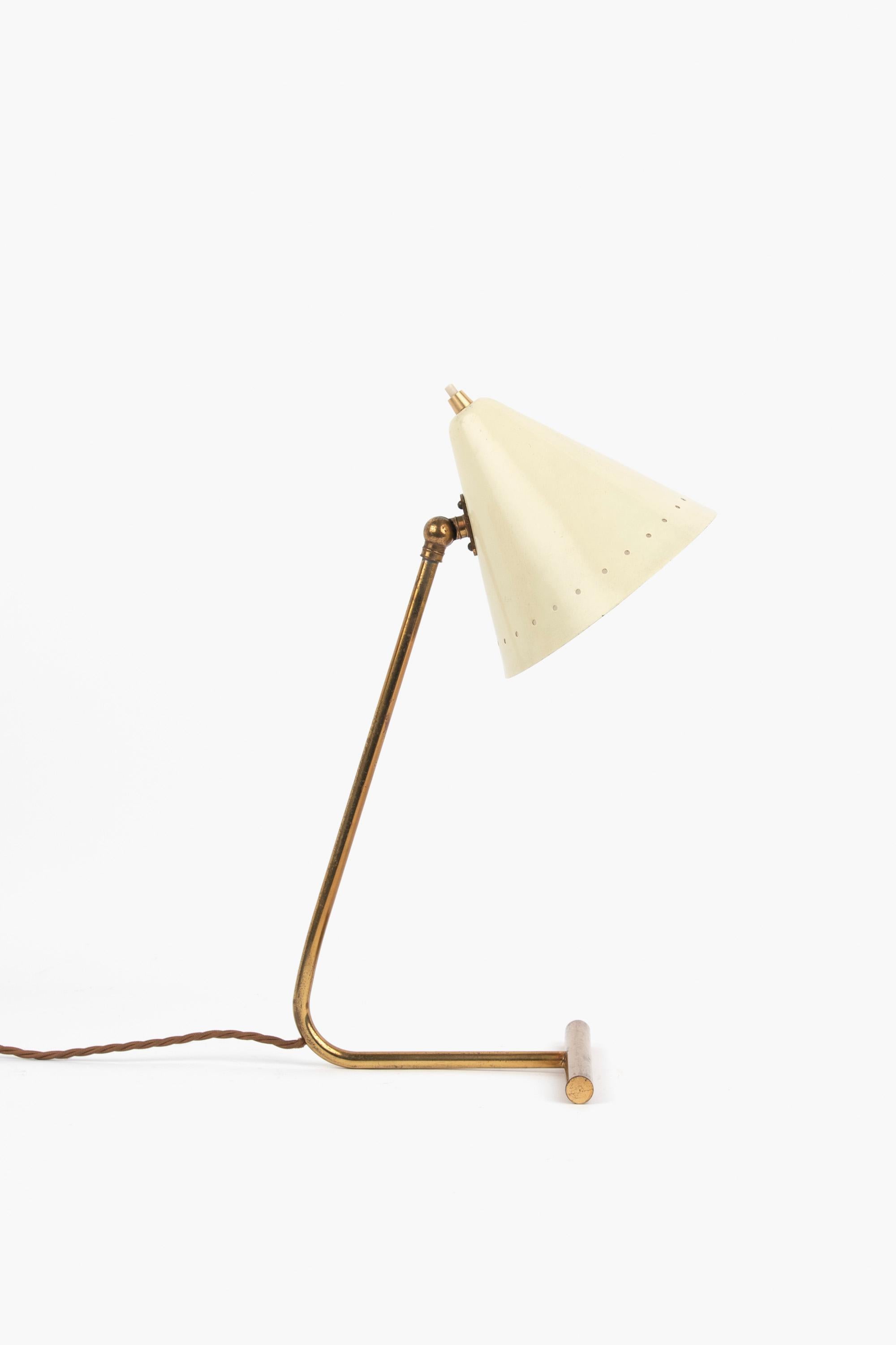Lacquered 1950s Italian Desk Lamp by Gilardi & Barzaghi For Sale