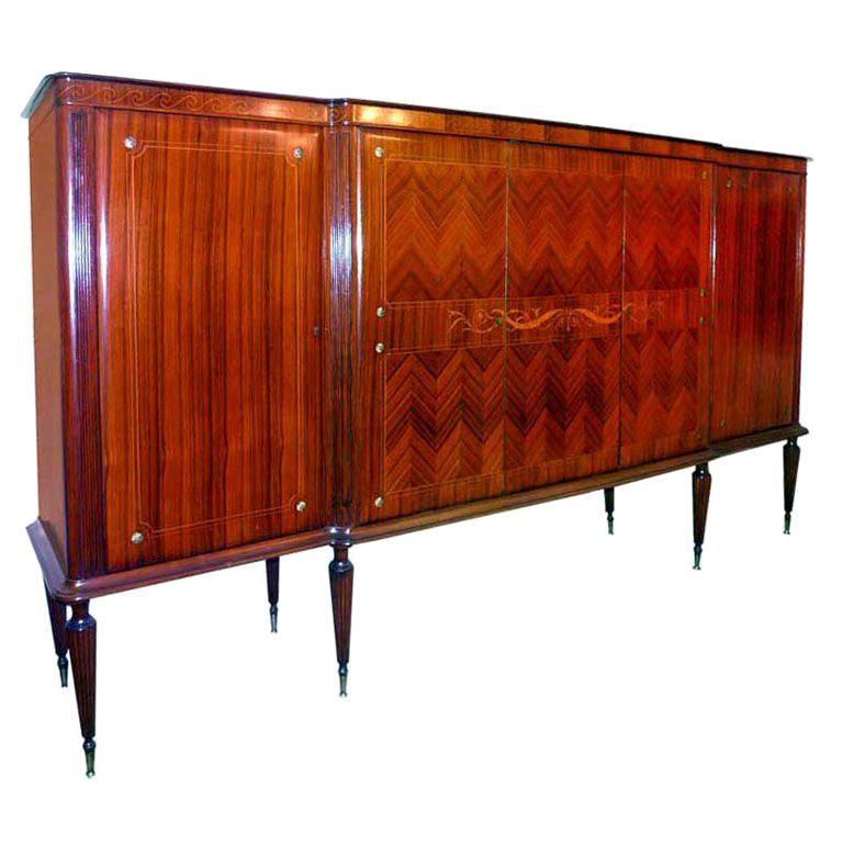 Vittorio Dassi Sideboard Bar Cabinet For Sale