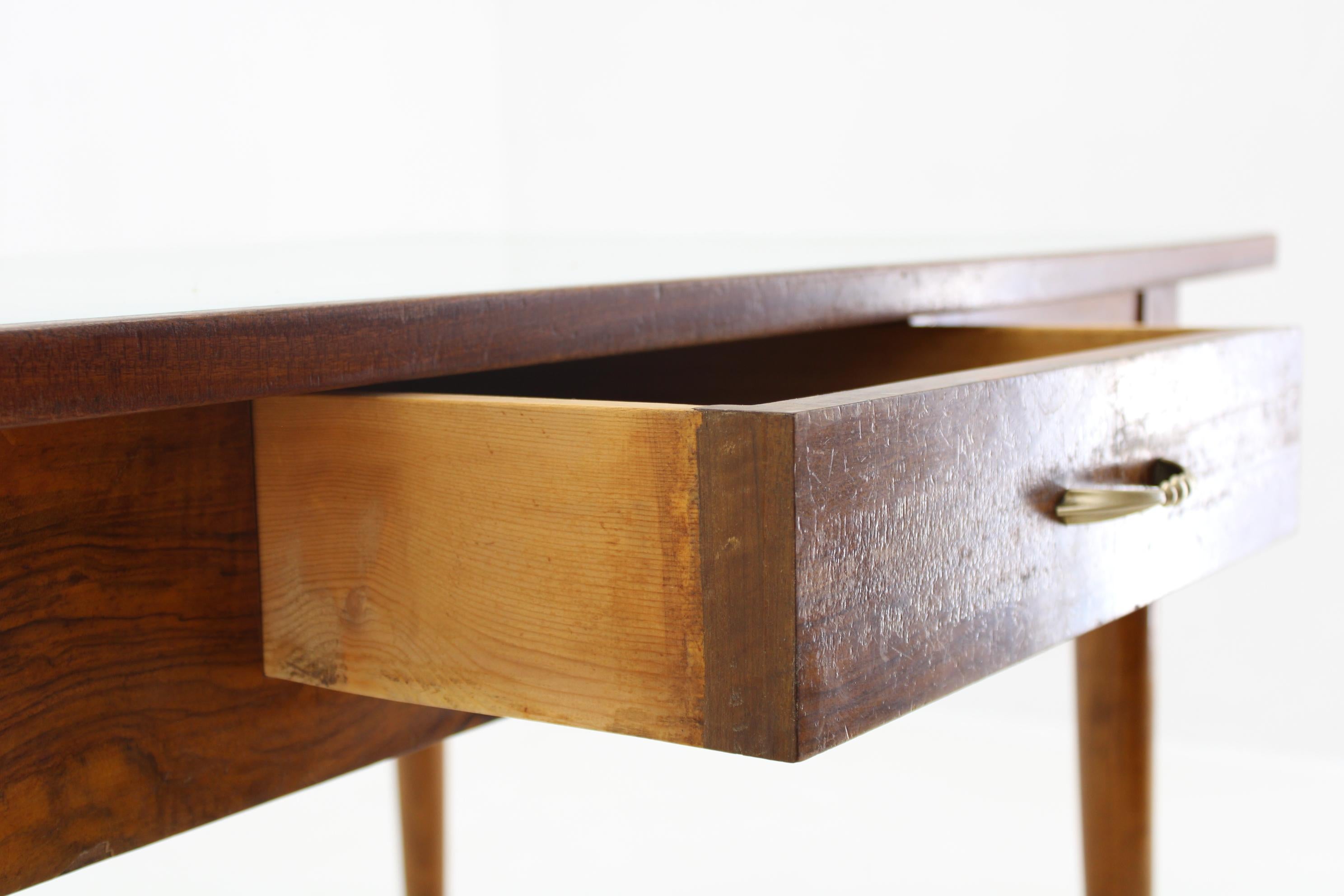 Wood 1950s Italian Dining Table For Sale