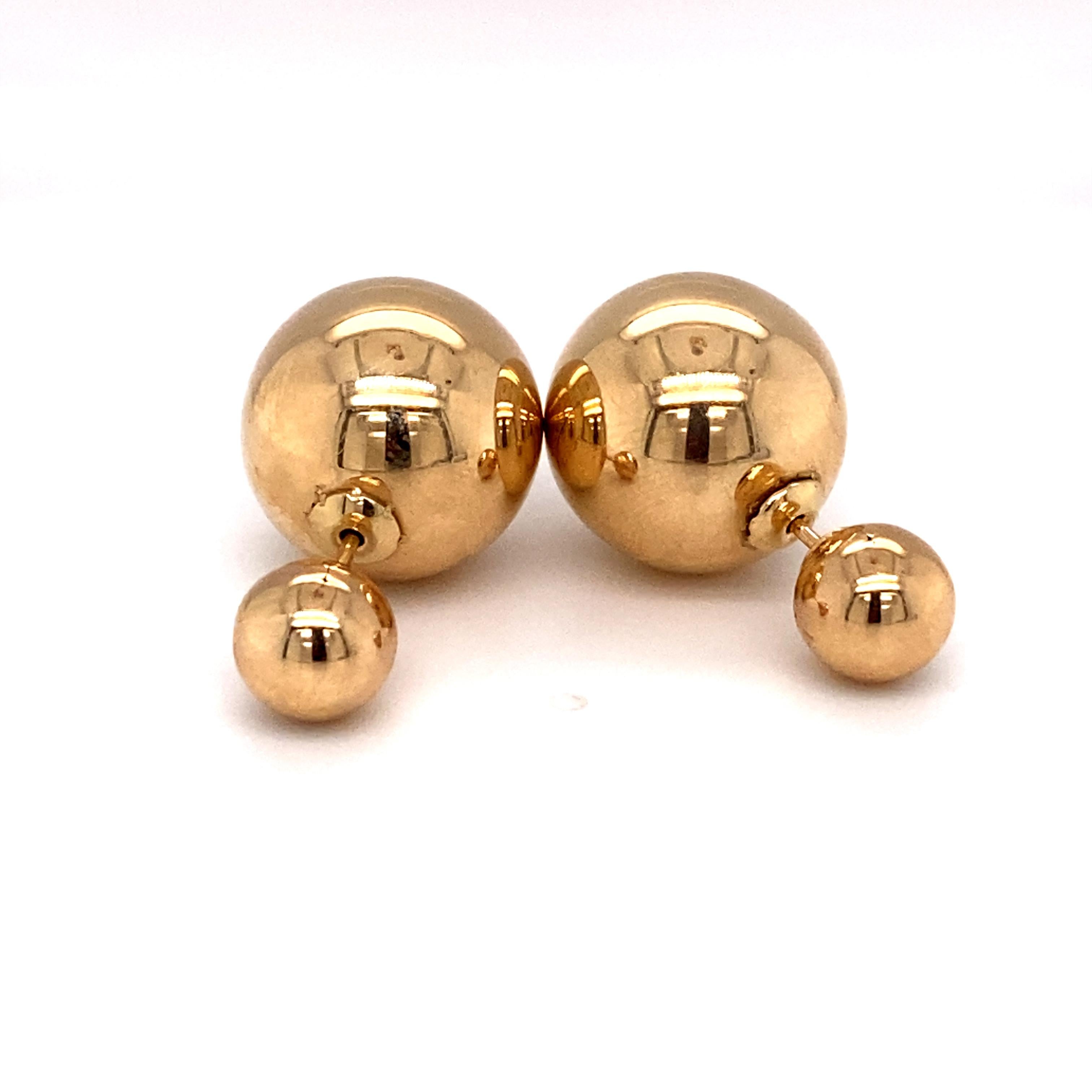 double ball earrings