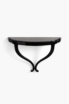 1950s Italian Ebonised Wood & Slate Console attrib. Paolo Buffa