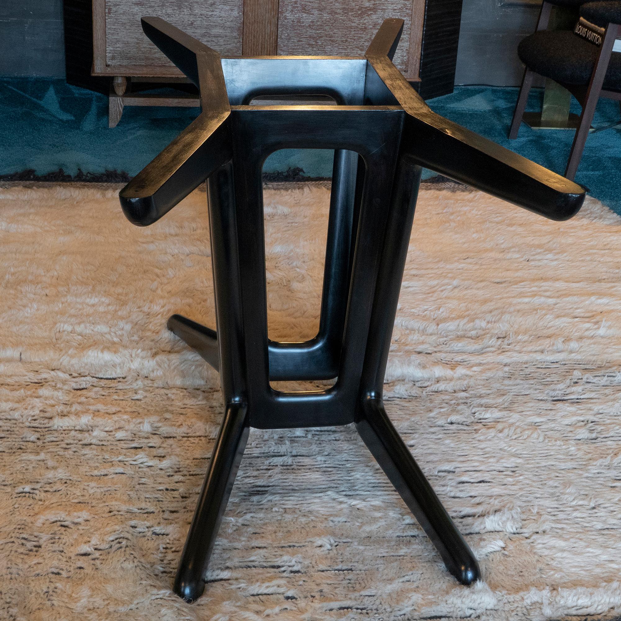 1950s Italian Ebonized Cherry Wood Dining Table in the Style of Carlo Mollino 2