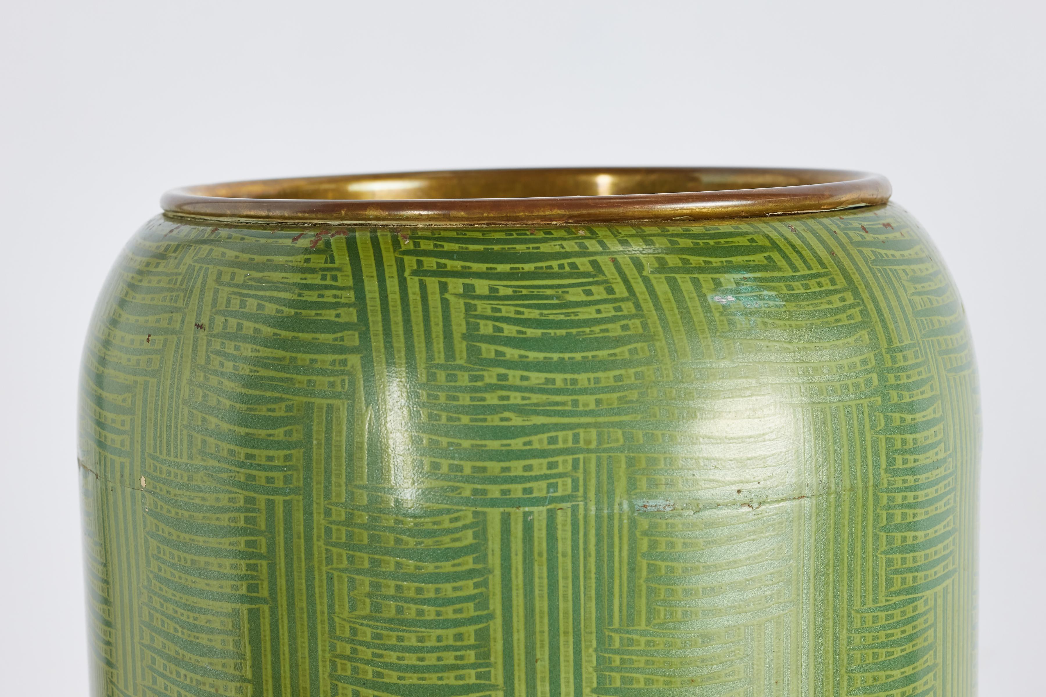 1950's Italian Enameled Umbrella stand For Sale 9