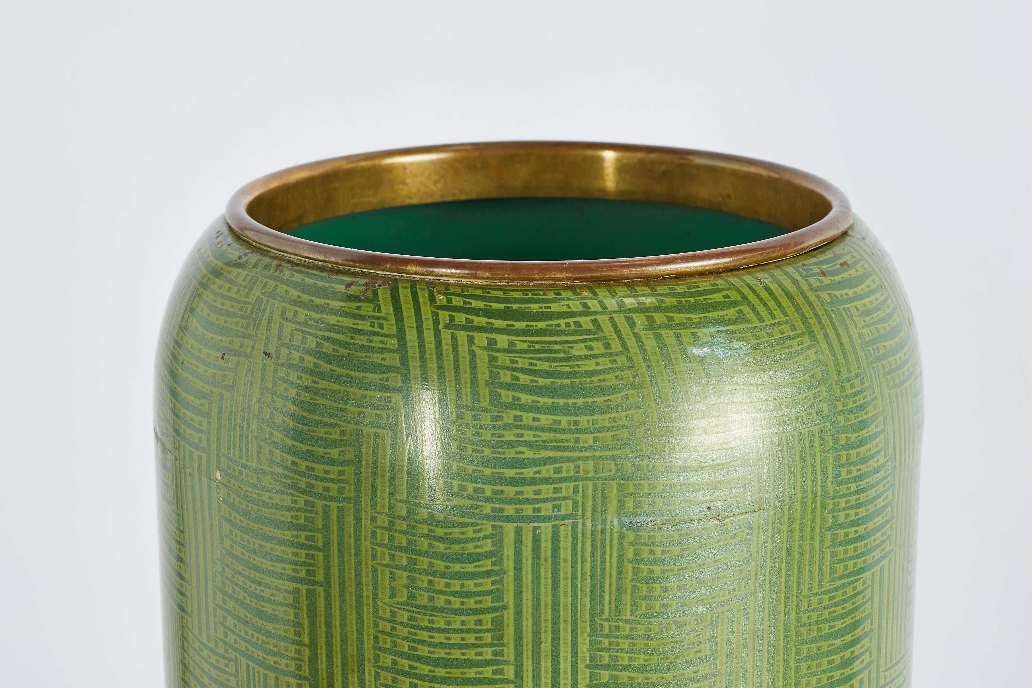 1950's Italian Enameled Umbrella stand For Sale 11