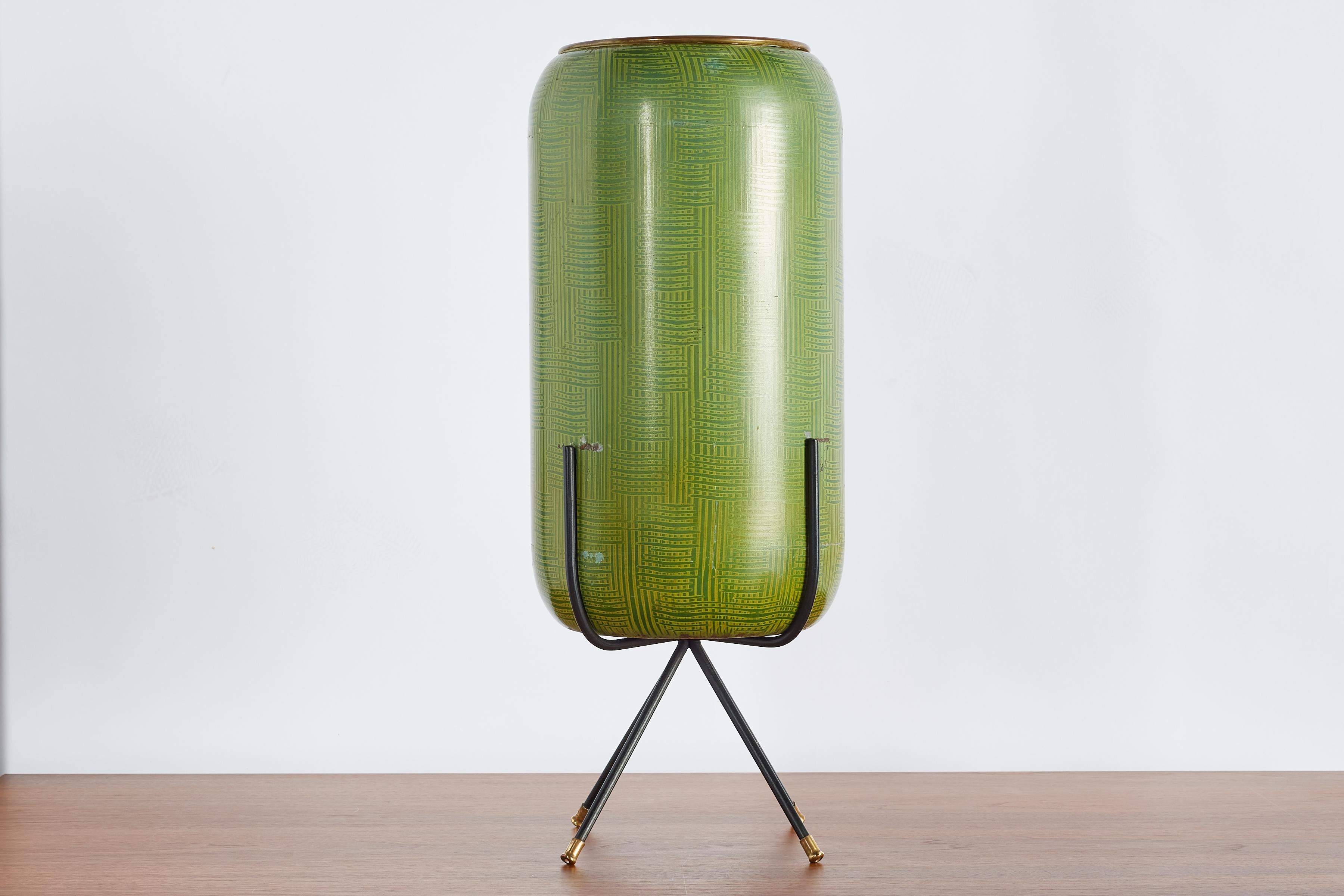 1950's Italian Enameled Umbrella stand For Sale 1