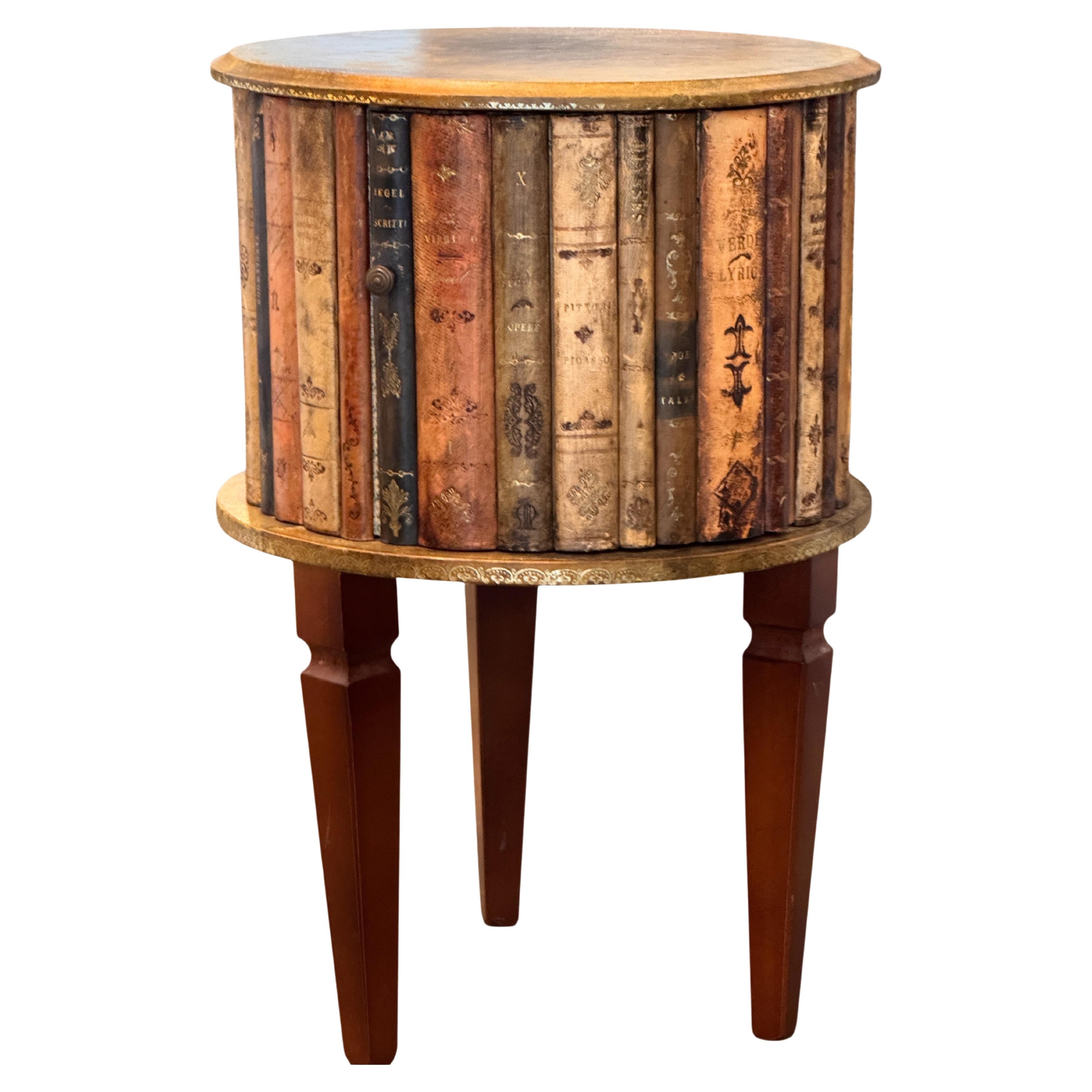 1950s Italian Faux Book Table For Sale