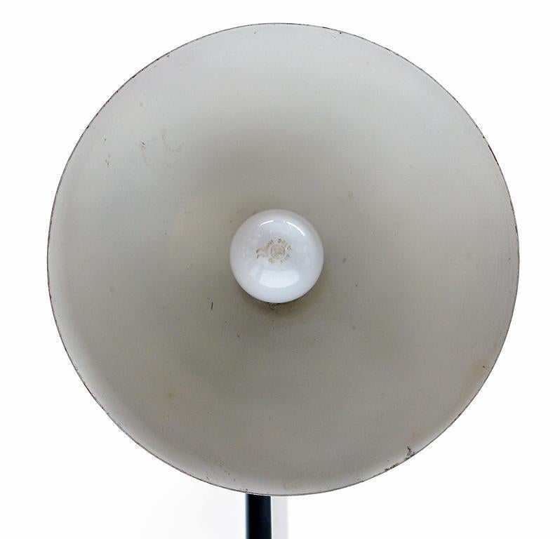 Marble 1950s Italian Floor Lamp Torchere Uplighter Attributed to Stilnovo For Sale