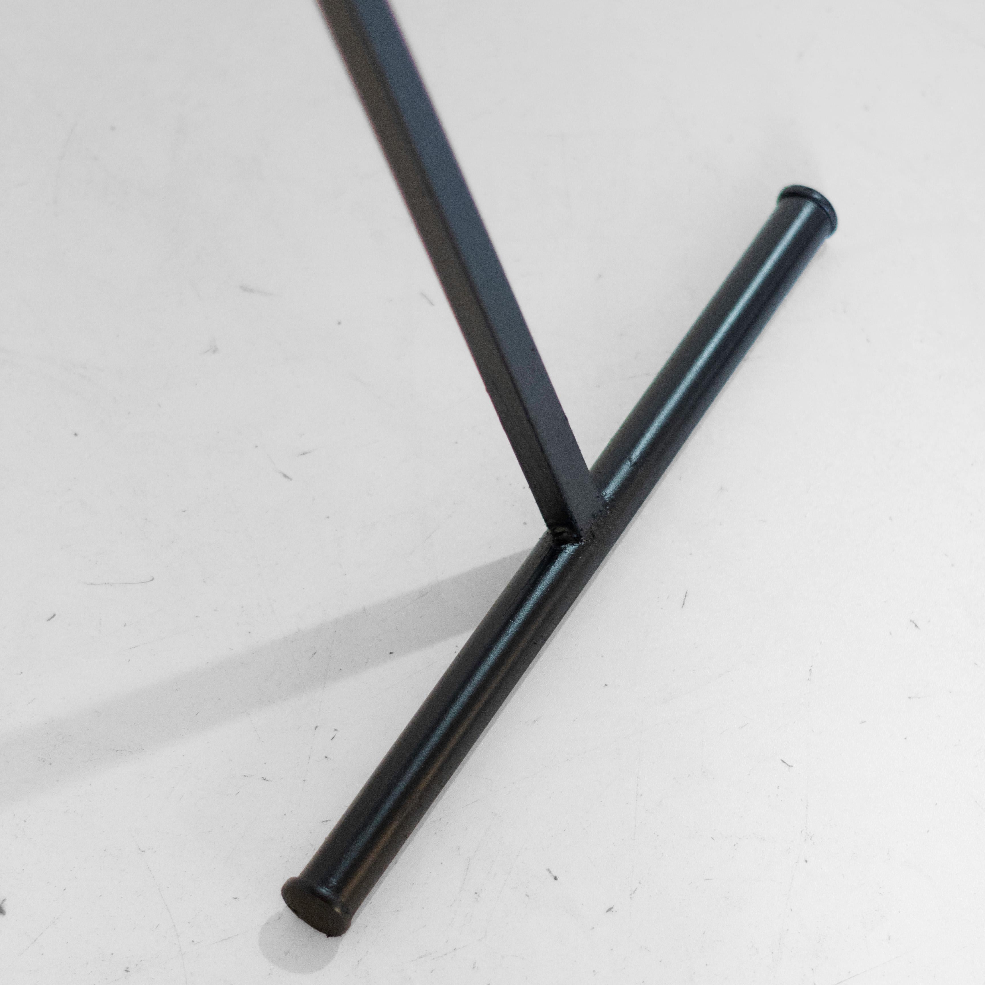 1950s Italian Folding Valet Stand in Beech, Iron and Brass by Fratelli Reguitti For Sale 9