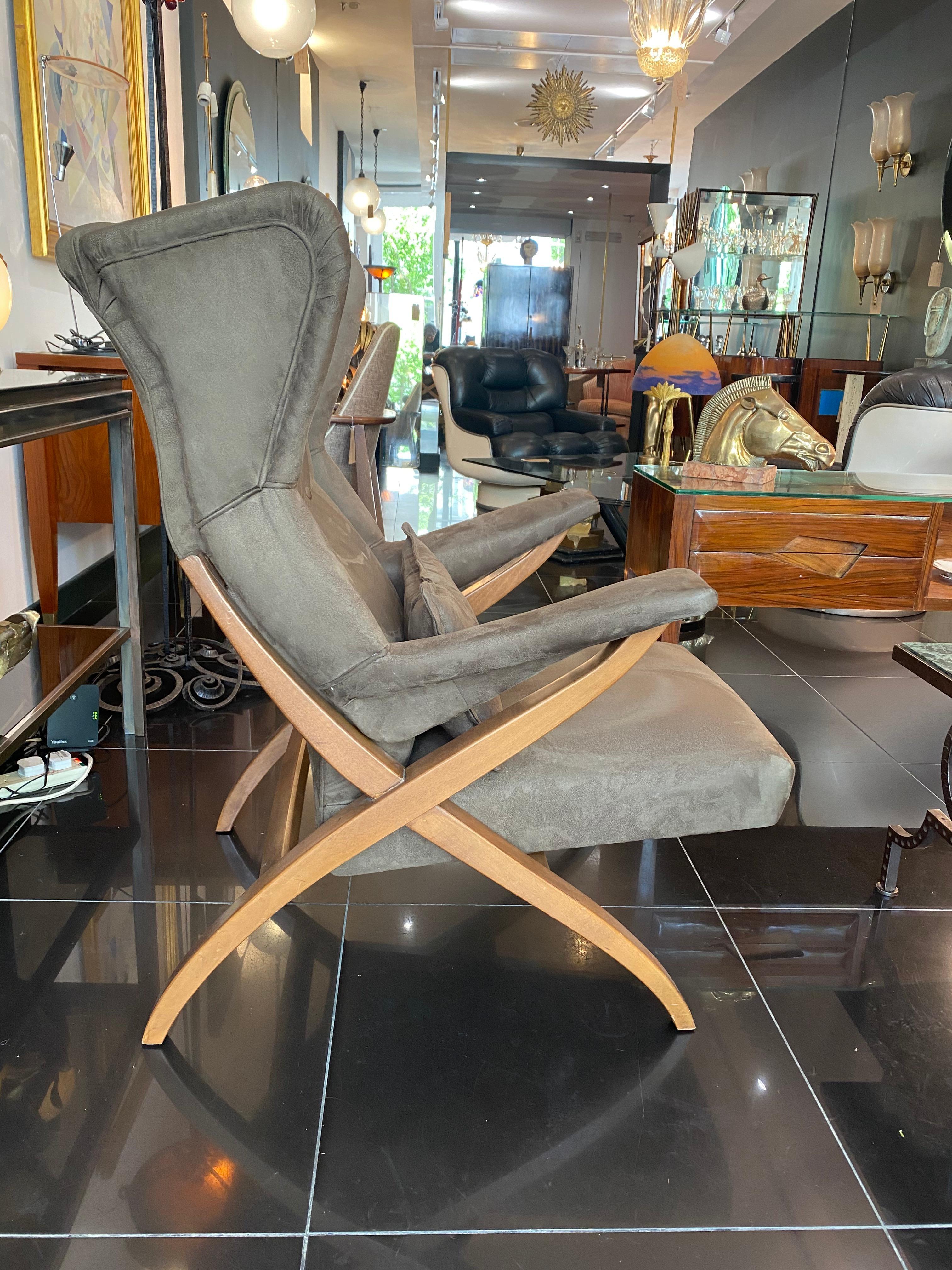 Brossé Fauteuil italien des années 1950 Franco Albini pour Arflex en vente