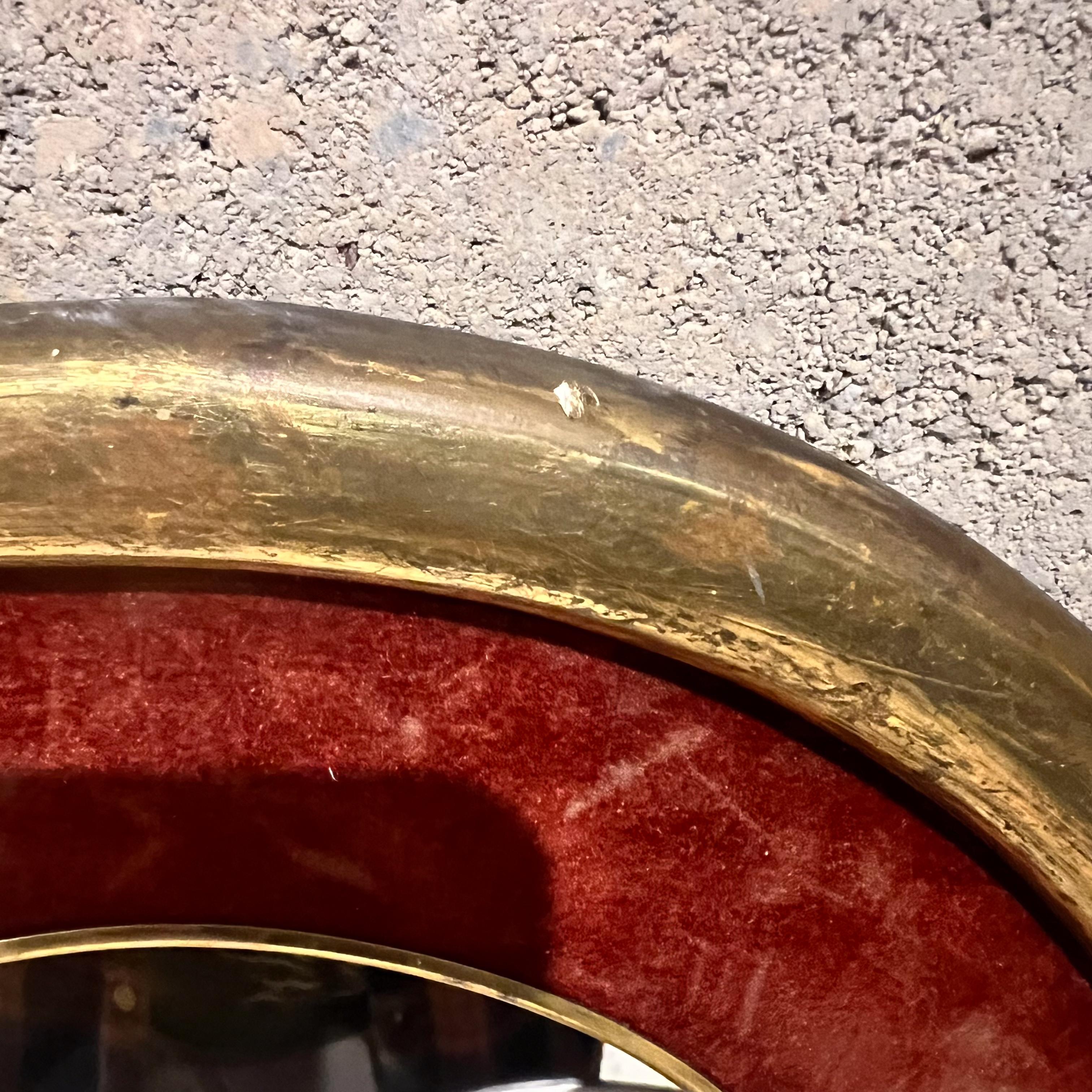1950er Jahre Italienischer Blattgold-Wandspiegel im Zustand „Gut“ in Chula Vista, CA