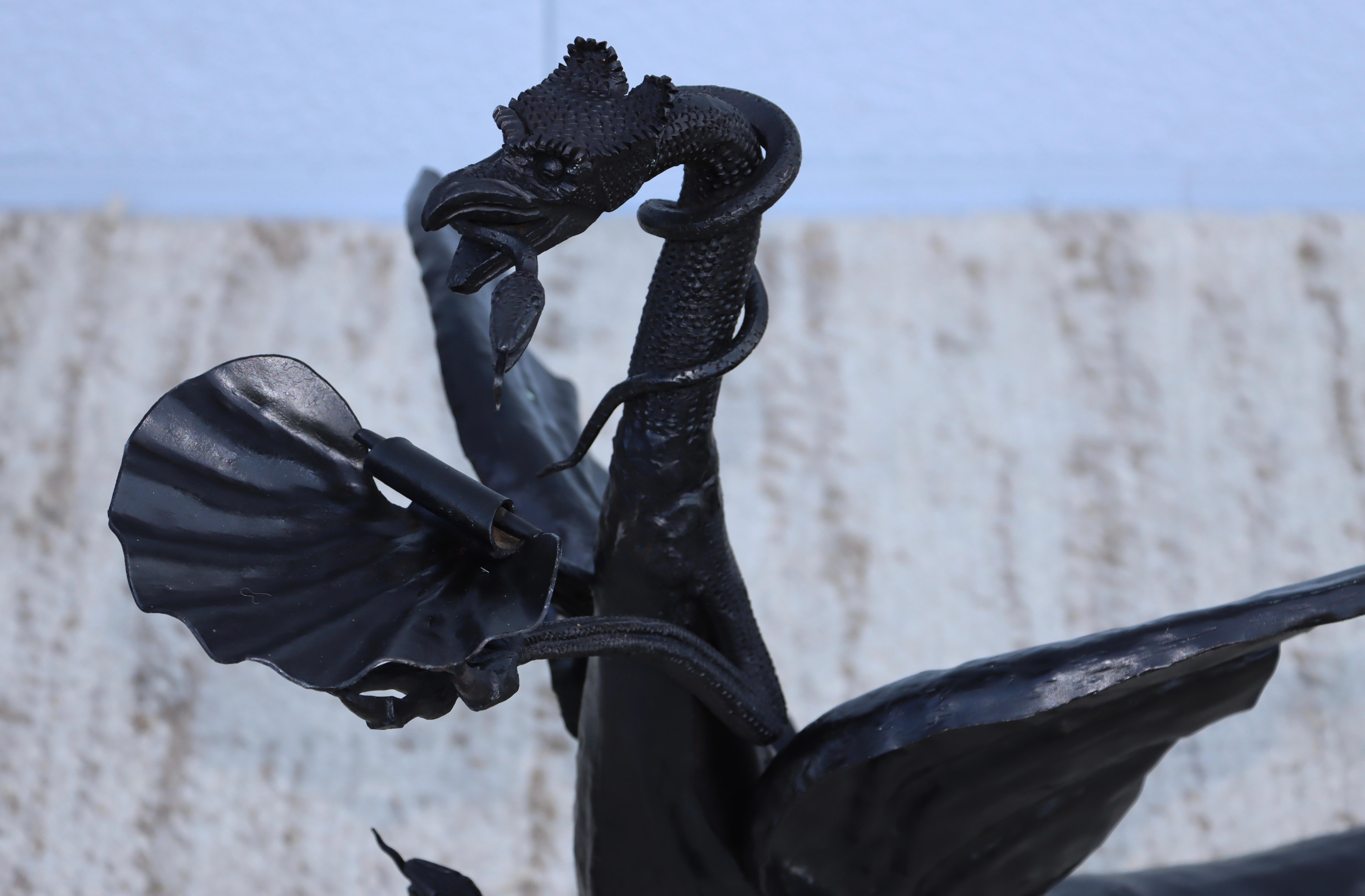 1950's Italian Gothic Dragon Andirons For Sale 15