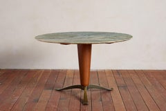 1950's Italian Green Marble Center Table