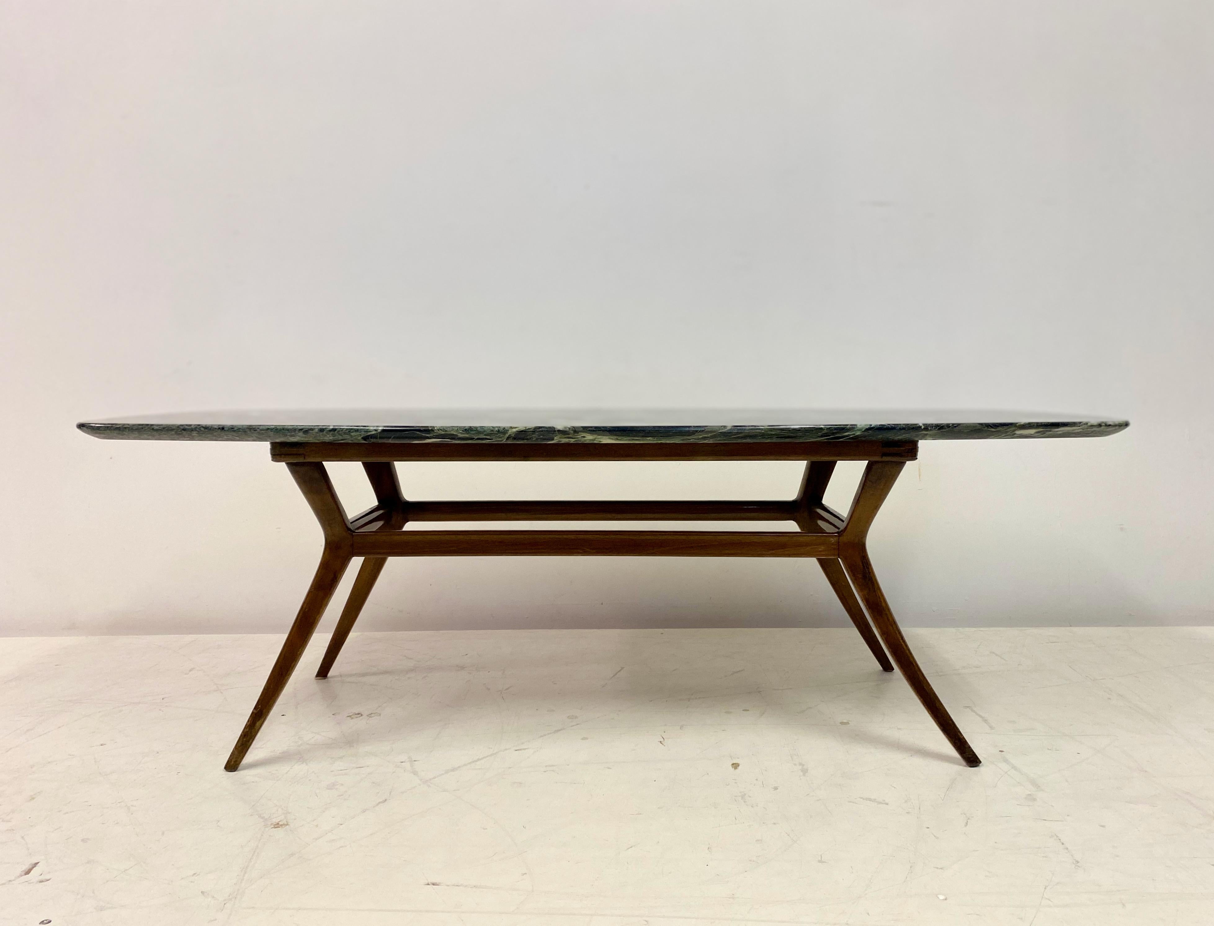1950s Italian Green Marble Coffee Table In Good Condition In London, London