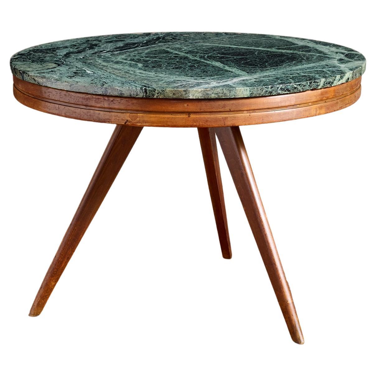 1950's Italian Green Marble Table