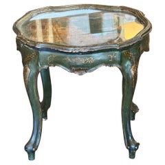1950s Italian Green Side Table
