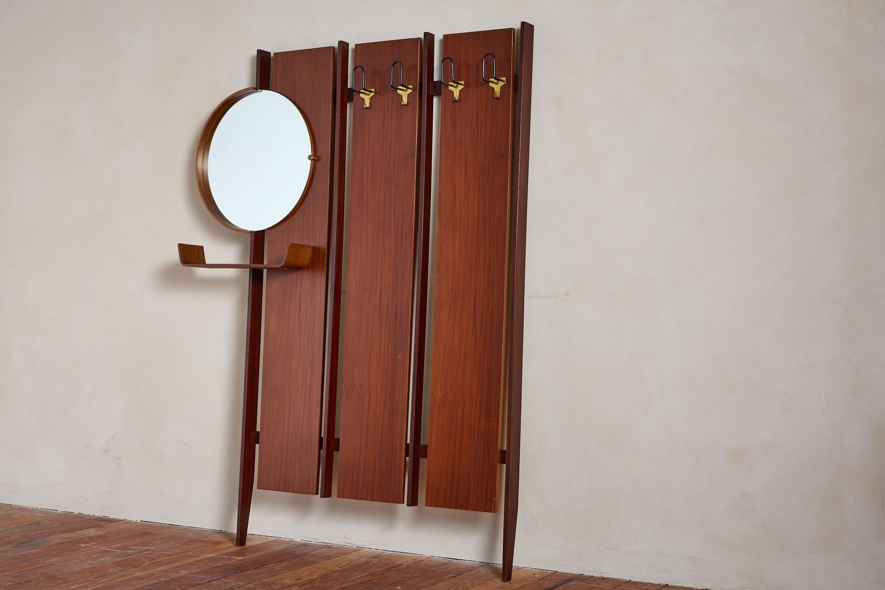 1950's Italian Hall Coatrack In Good Condition For Sale In Beverly Hills, CA