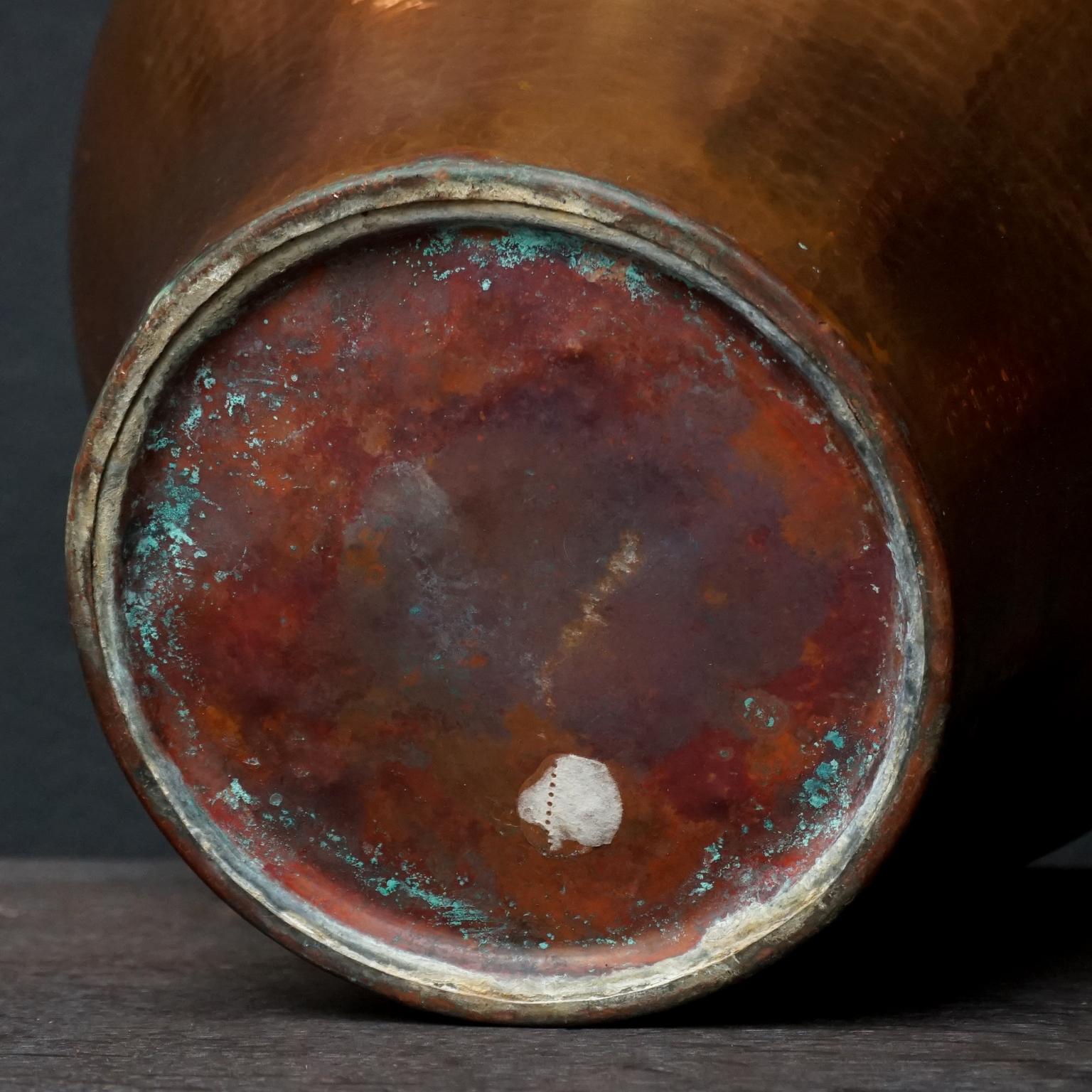 1950s Italian Hand Hammered Copper Pitcher or Jug in Egidio Casagrande Style 9