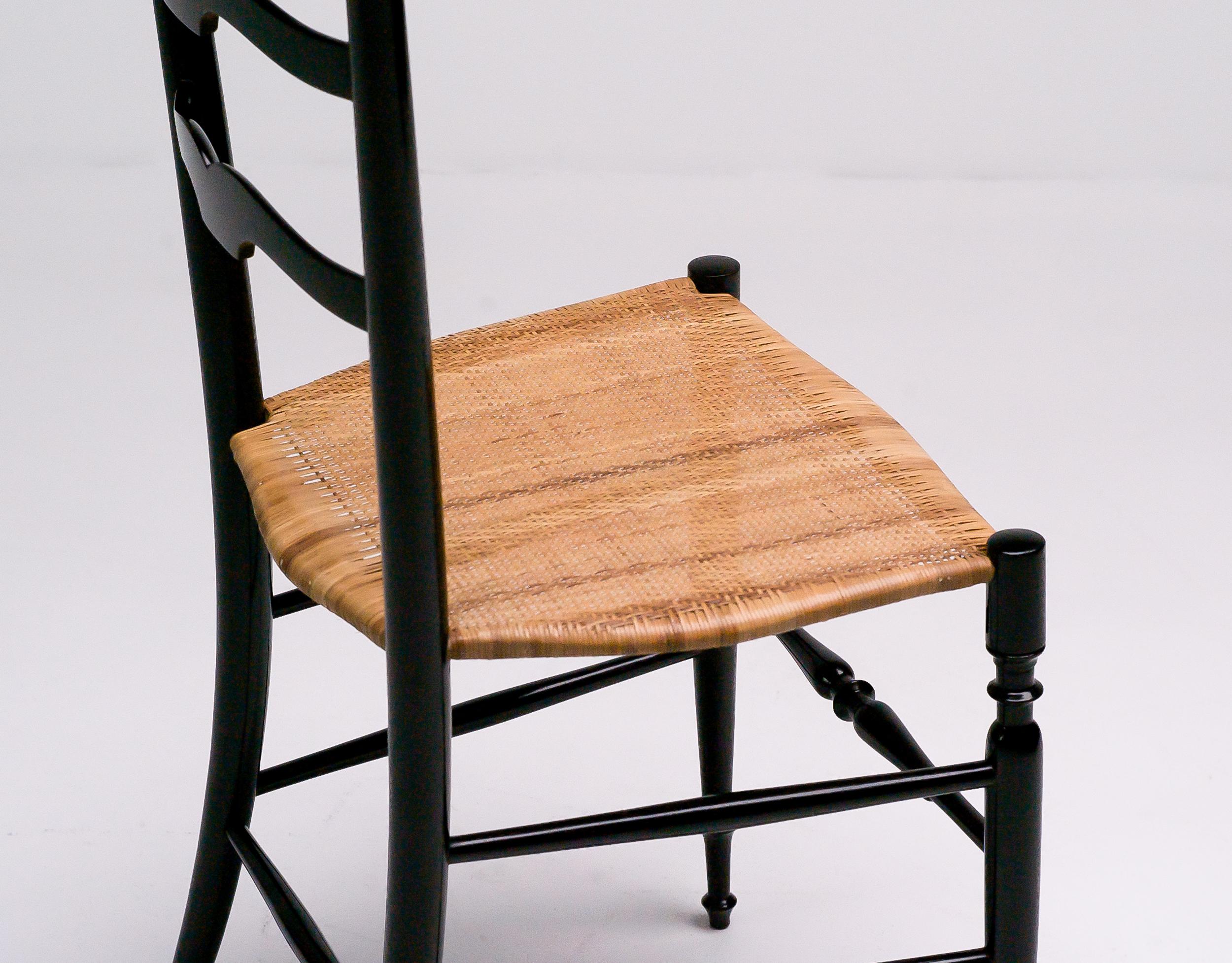 1950s Italian High Back Lacquered Chiavari Chair 1