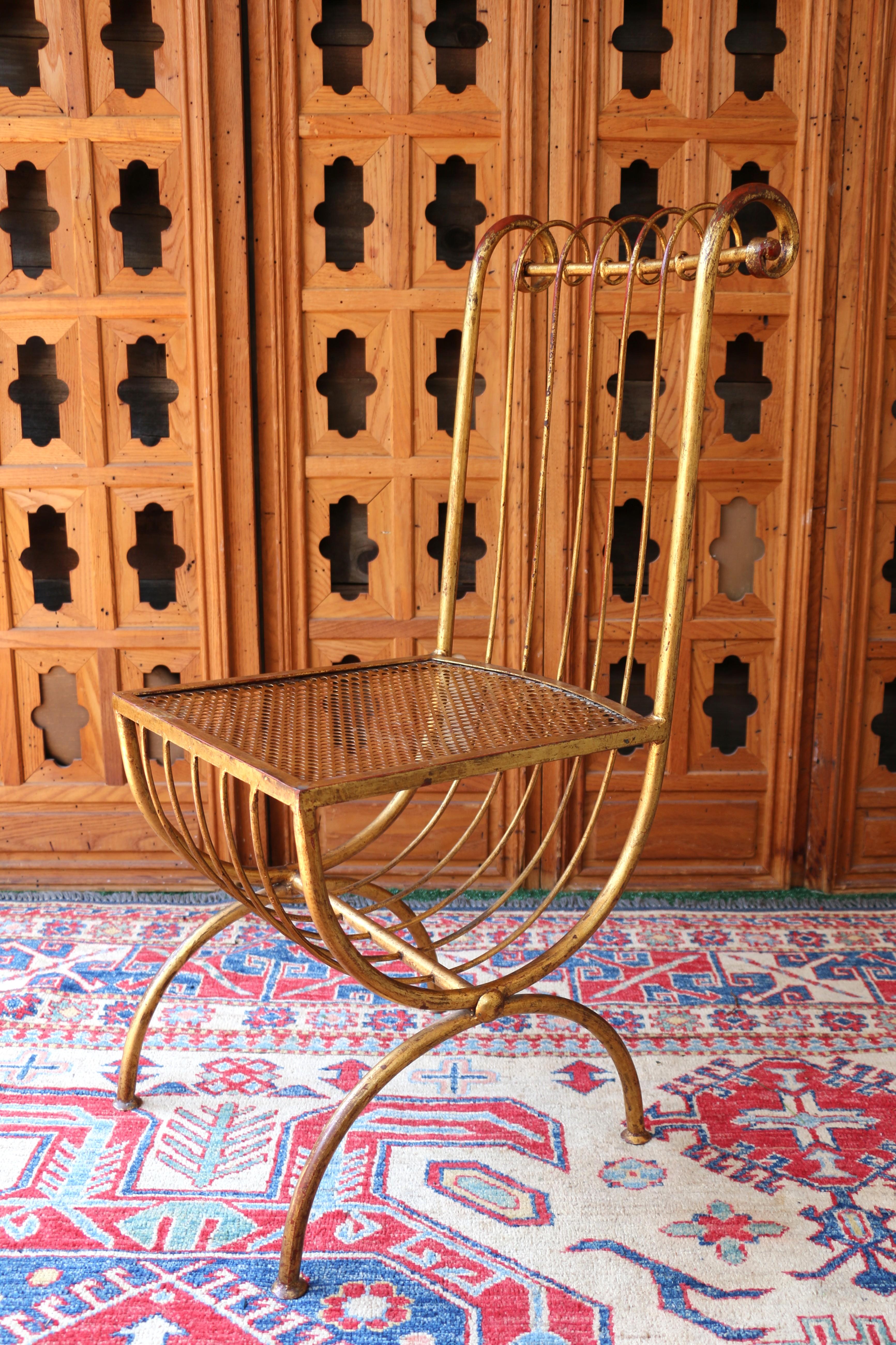 Vanité italienne des années 1950 Hollywood Regency dorée par S. Salvadori en vente 4
