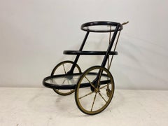 1950s Italian Lacquered Drinks Trolley or Bar Cart