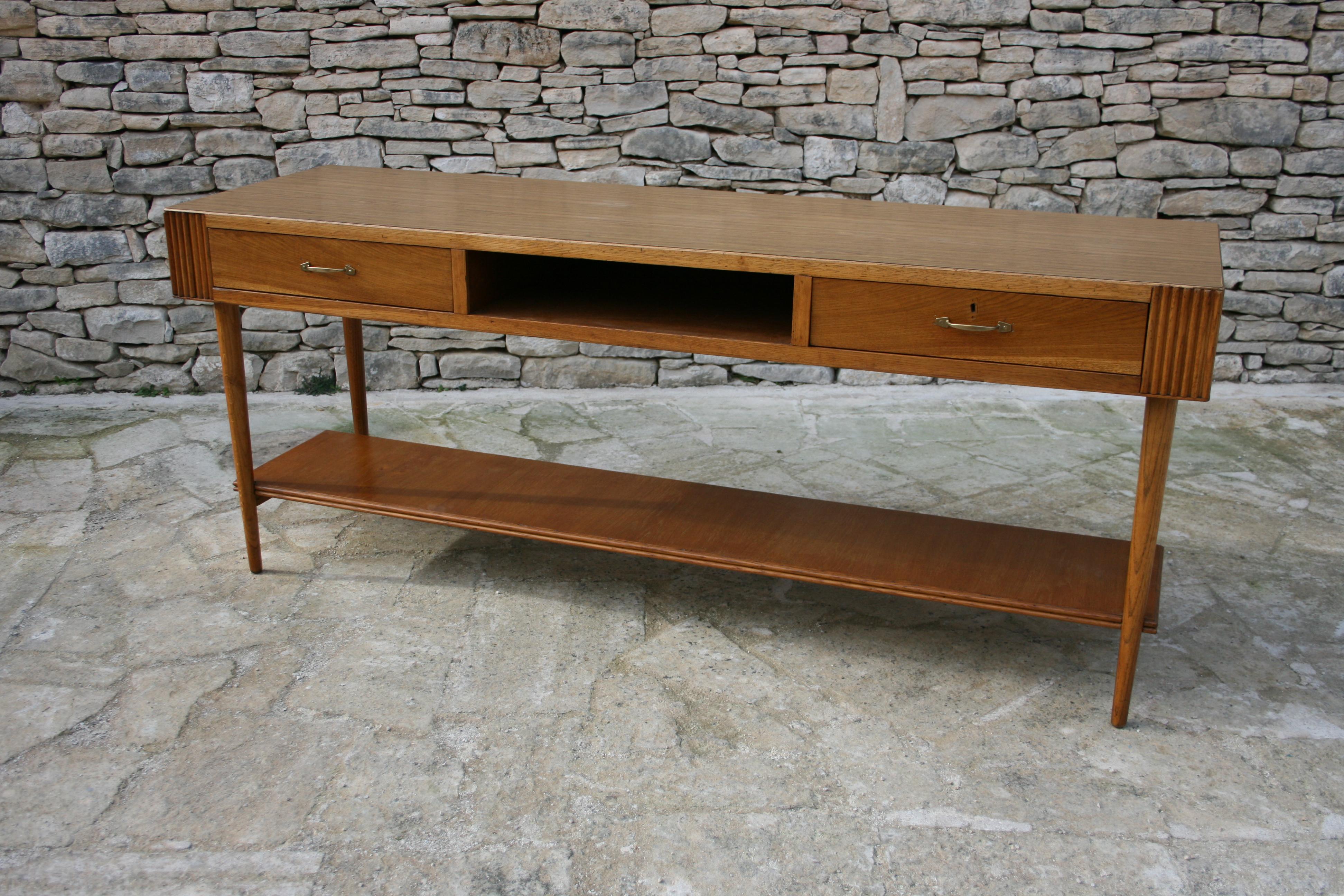 Mid-20th Century 1950s Italian Large Bar/Console or Serving Table For Sale