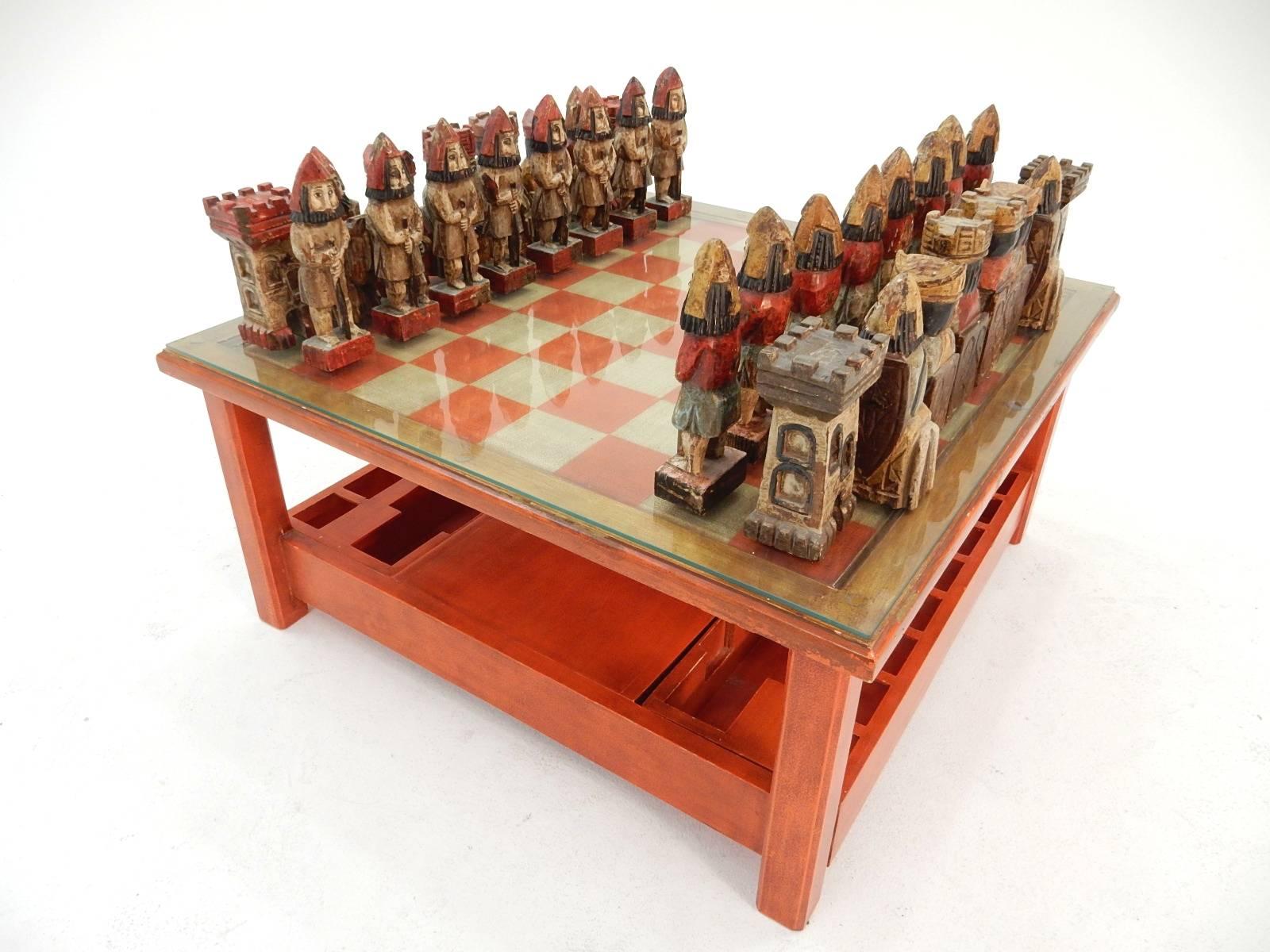 large chess coffee table