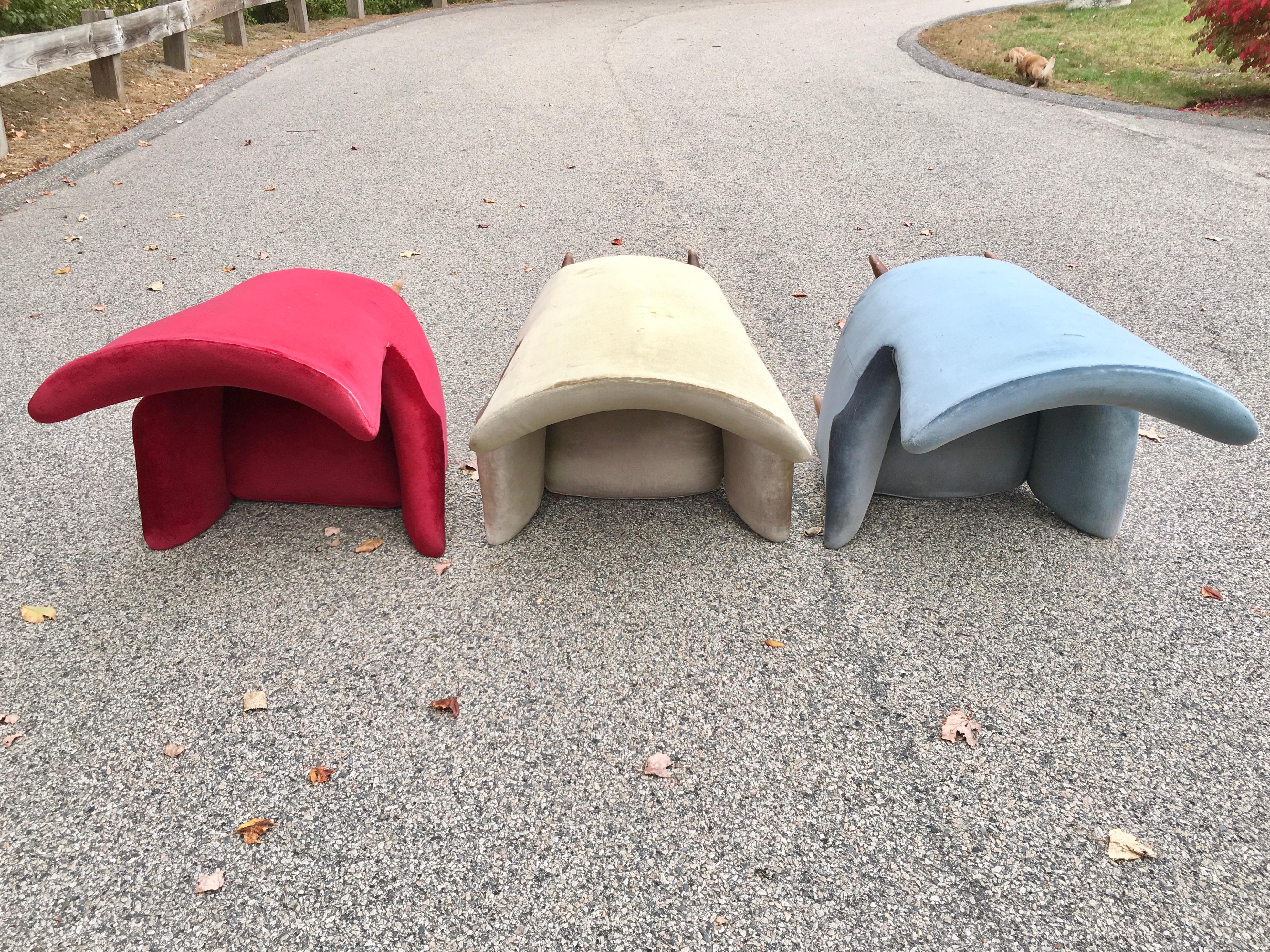 Fauteuils de salon italiens des années 1950 à retapisser 5