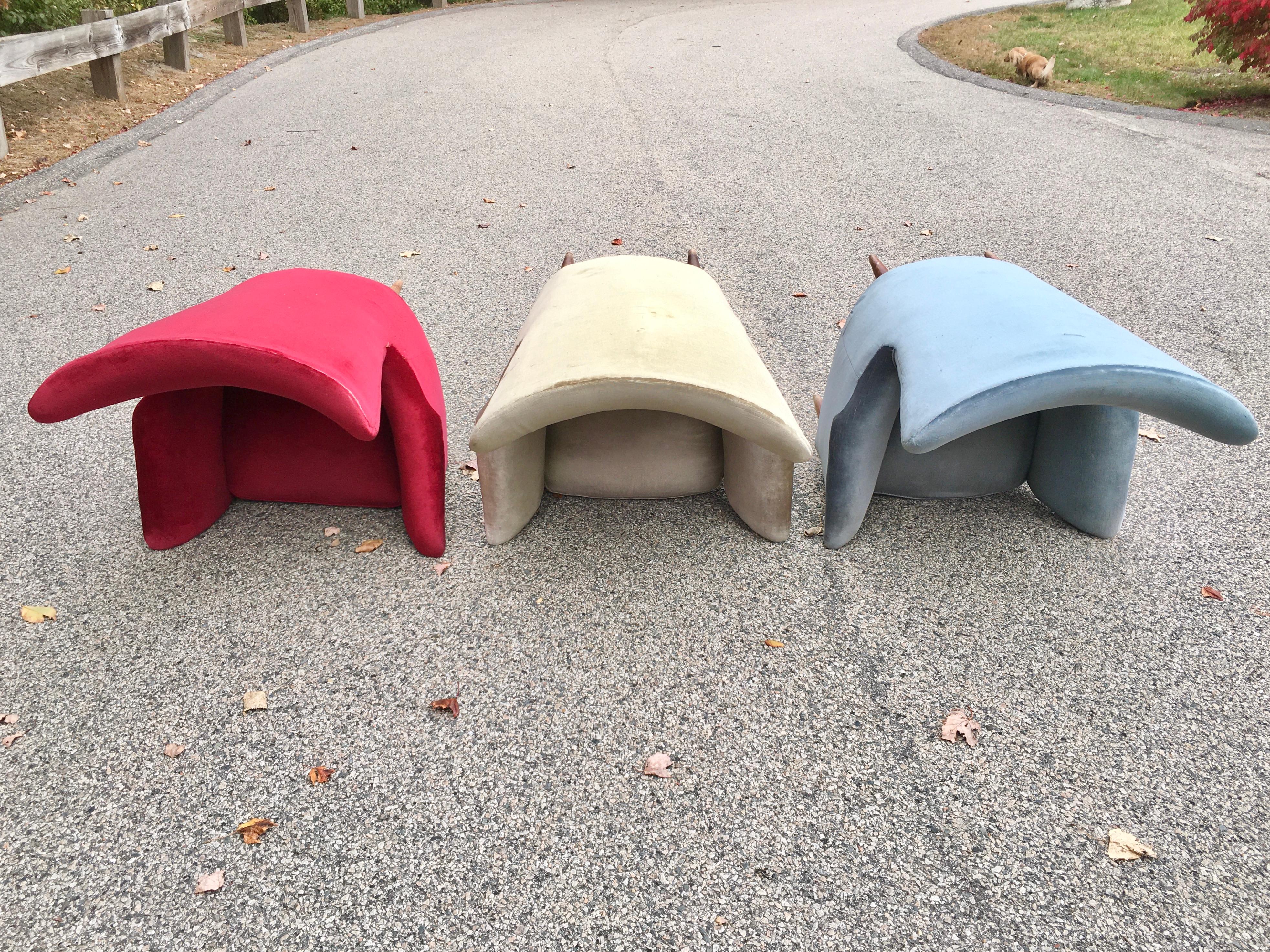 Fauteuils de salon italiens des années 1950 à retapisser en vente 5