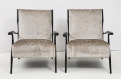 1950s Italian Lounge Chairs in the Style of Orlando Orlandi