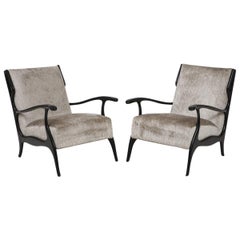 1950s Italian Lounge Chairs in the Style of Orlando Orlandi