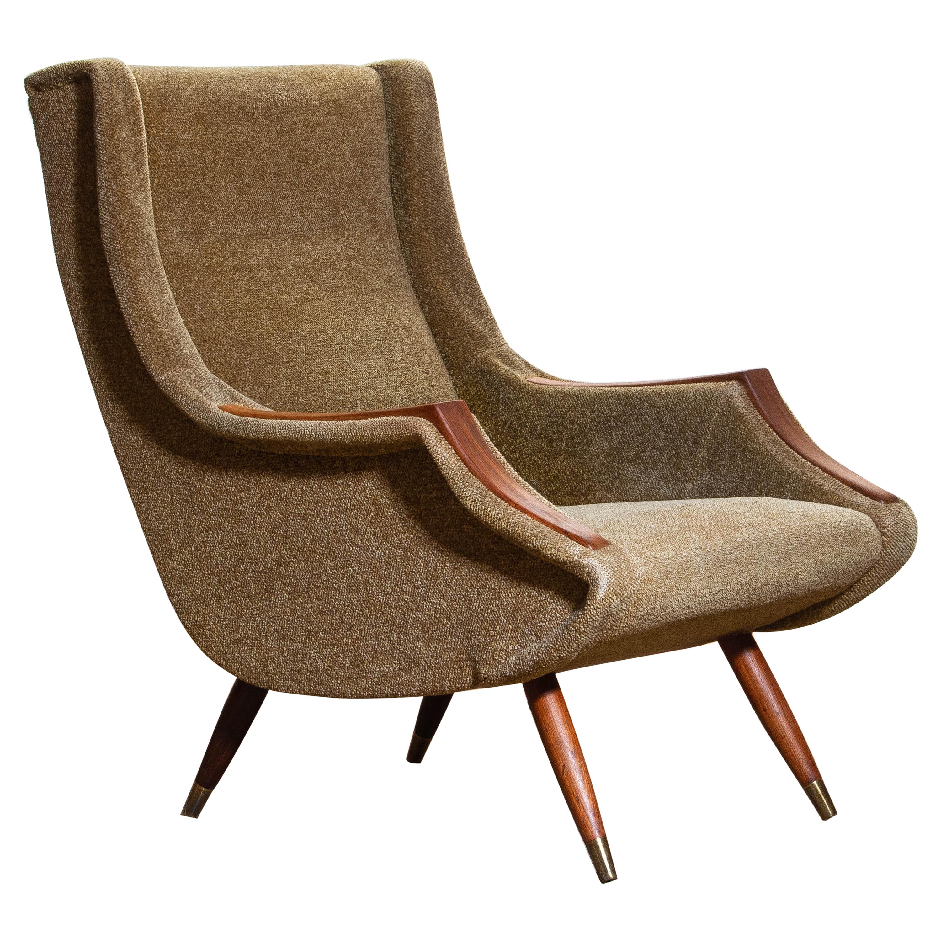 1950s, Italian Lounge or Easy Chair by Aldo Morbelli for Isa Bergamo In Good Condition In Silvolde, Gelderland