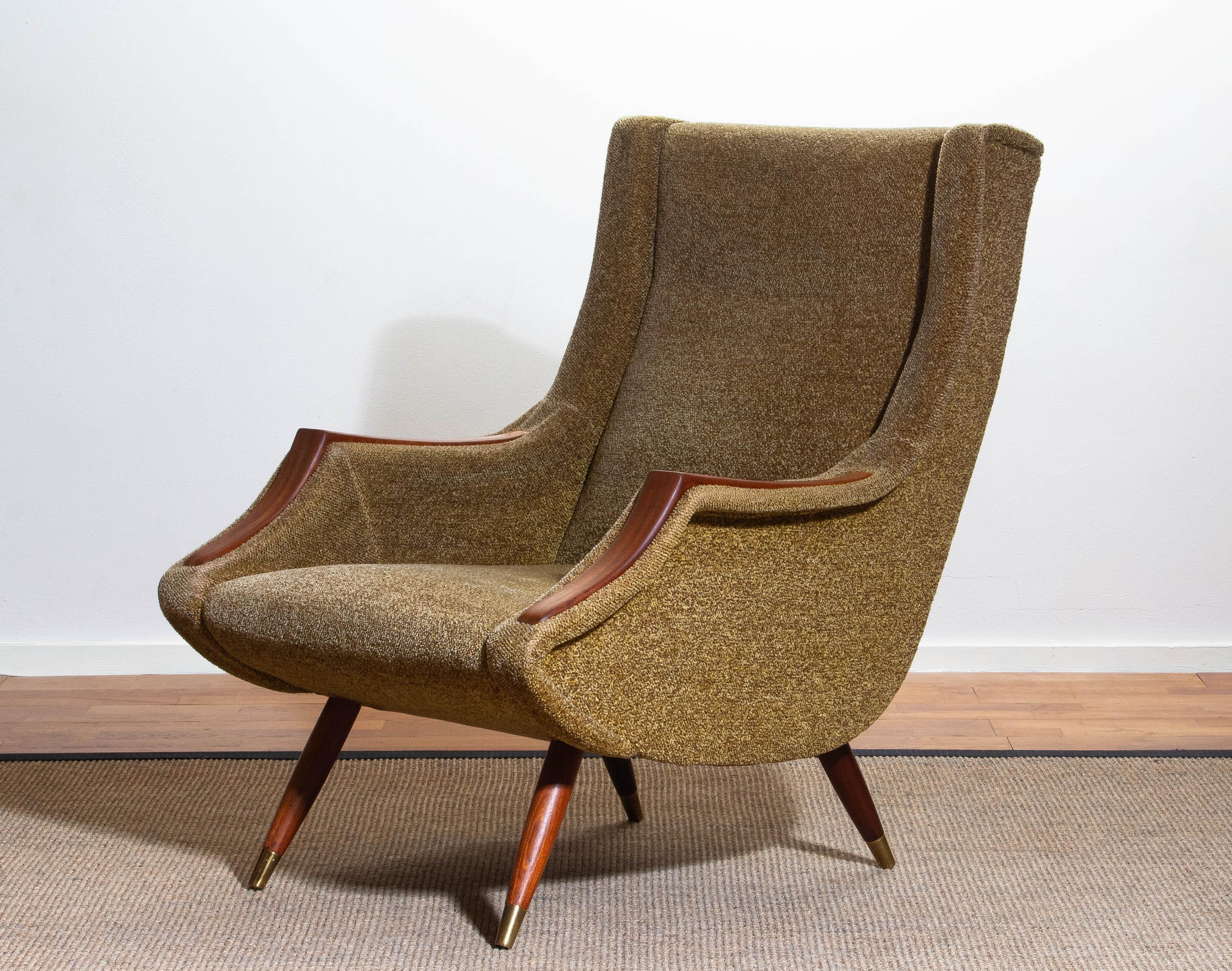 1950s, Italian Lounge or Easy Chair by Aldo Morbelli for Isa Bergamo 4