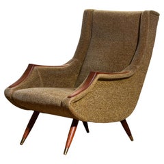 1950s, Italian Lounge or Easy Chair by Aldo Morbelli for Isa Bergamo
