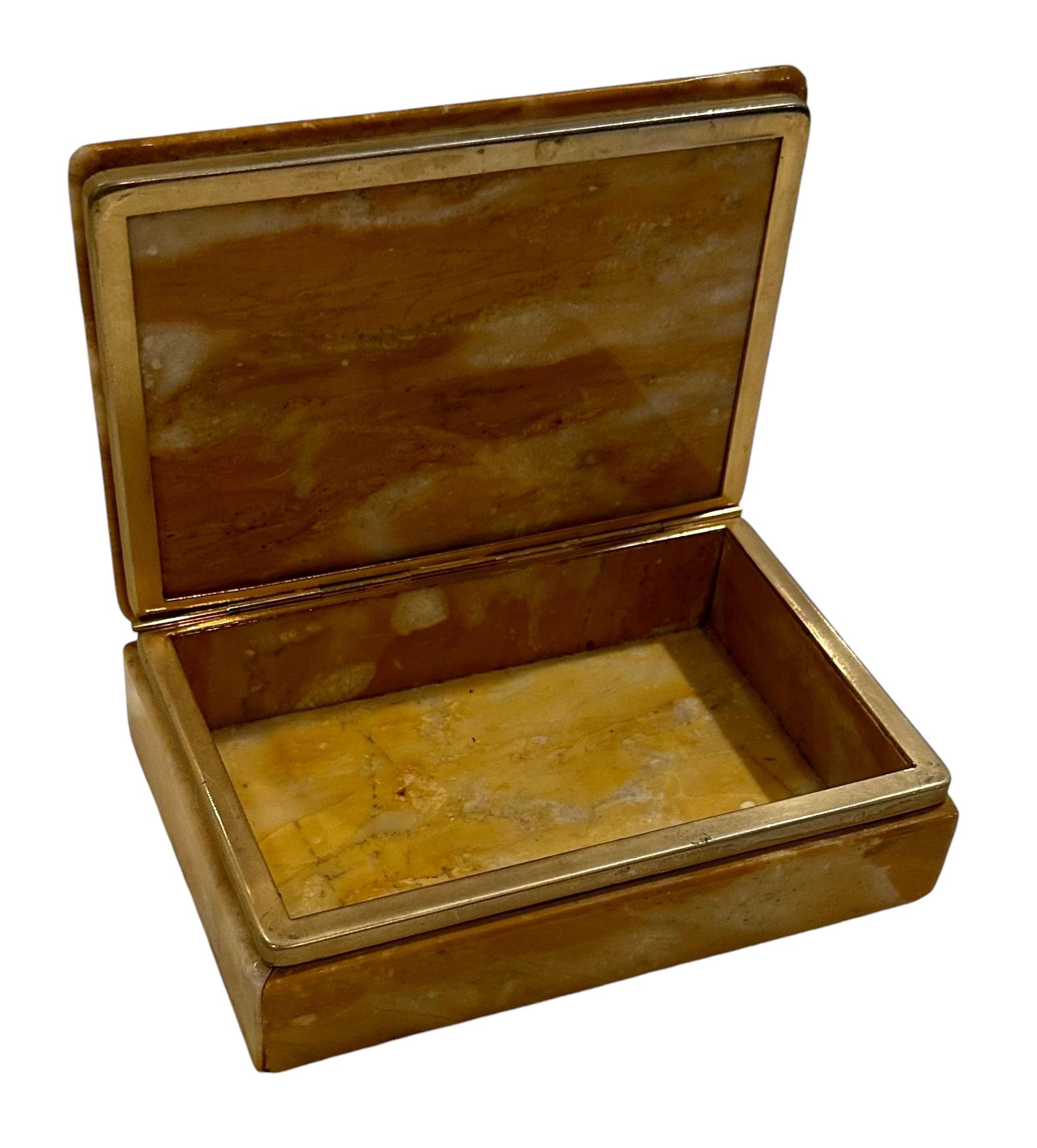 Caja de mármol italiana de los años 1950 Italiano en venta