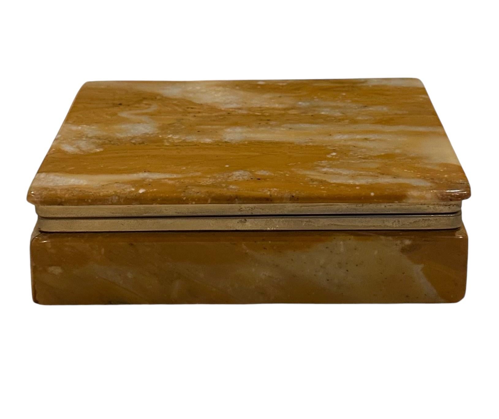 Caja de mármol italiana de los años 1950 en Bueno estado para la venta en Tampa, FL