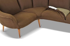 1950s Italian Mid Century Corner Sofa