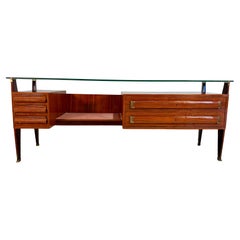 1950s Italian Mid Century Modern Dressing Table Console