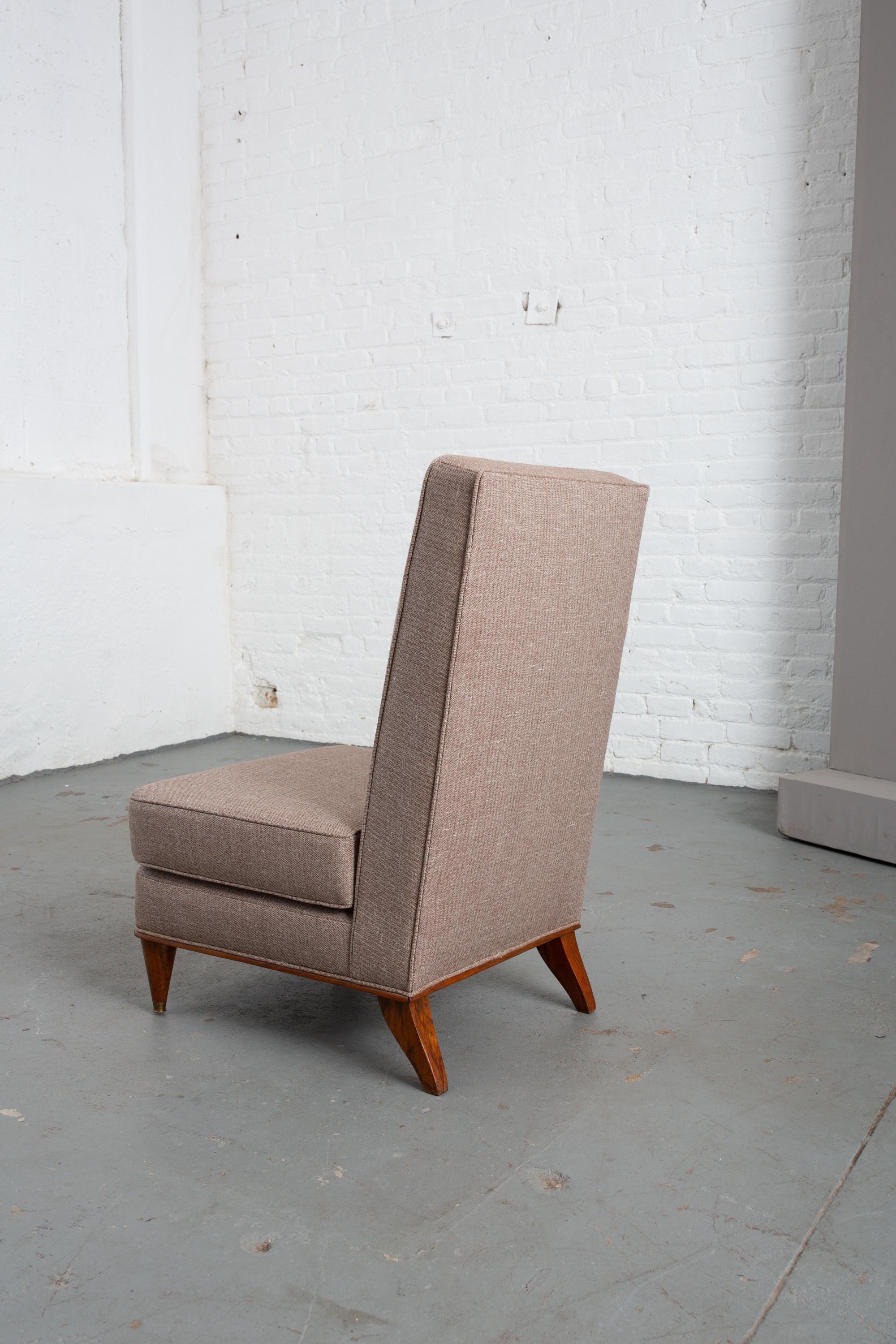 1950s Italian Mid-Century Modern Slipper Chair 5