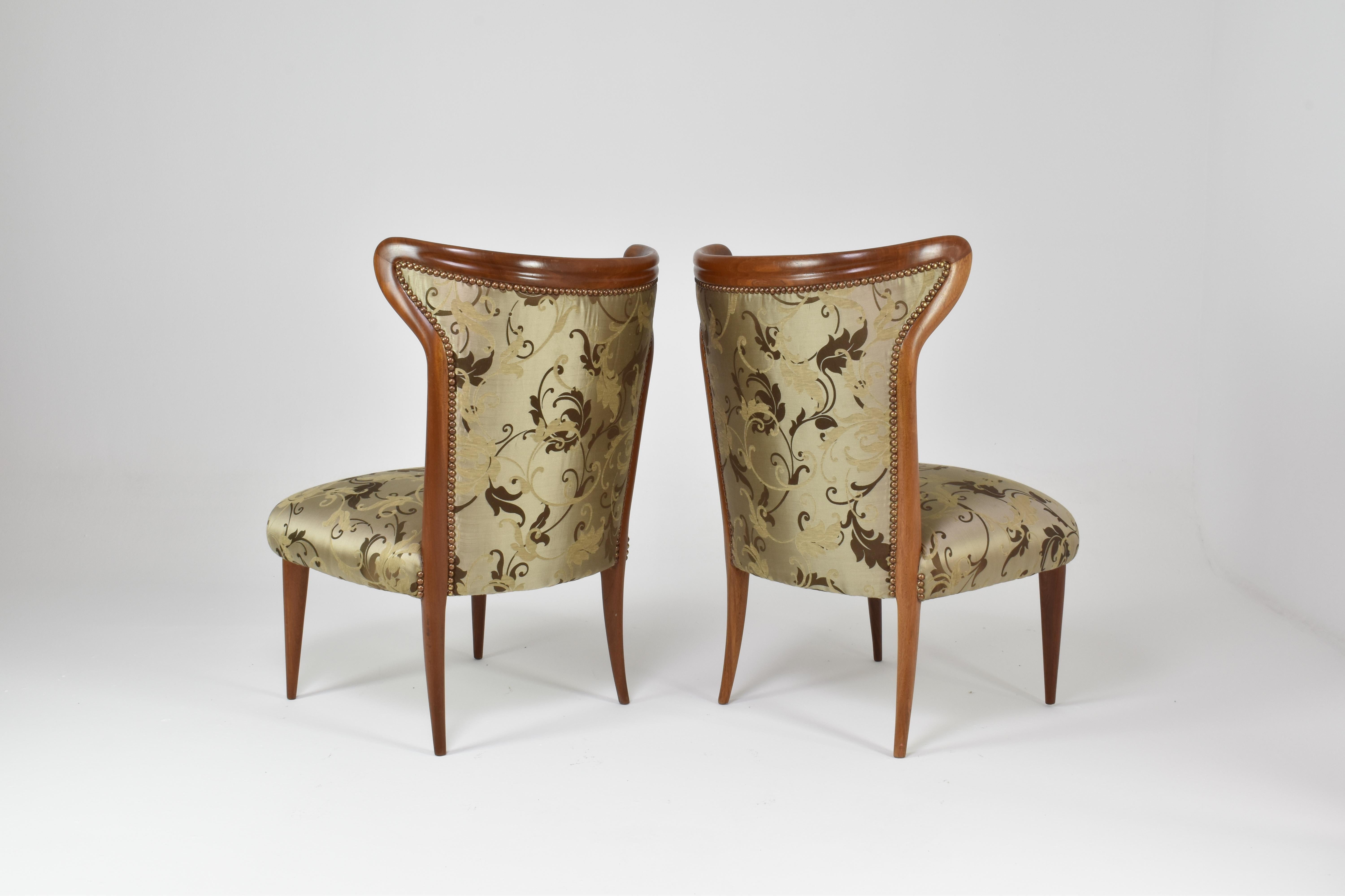 Mid-20th Century Italian Mid-Century Modern Wooden Chairs, 1950s For Sale